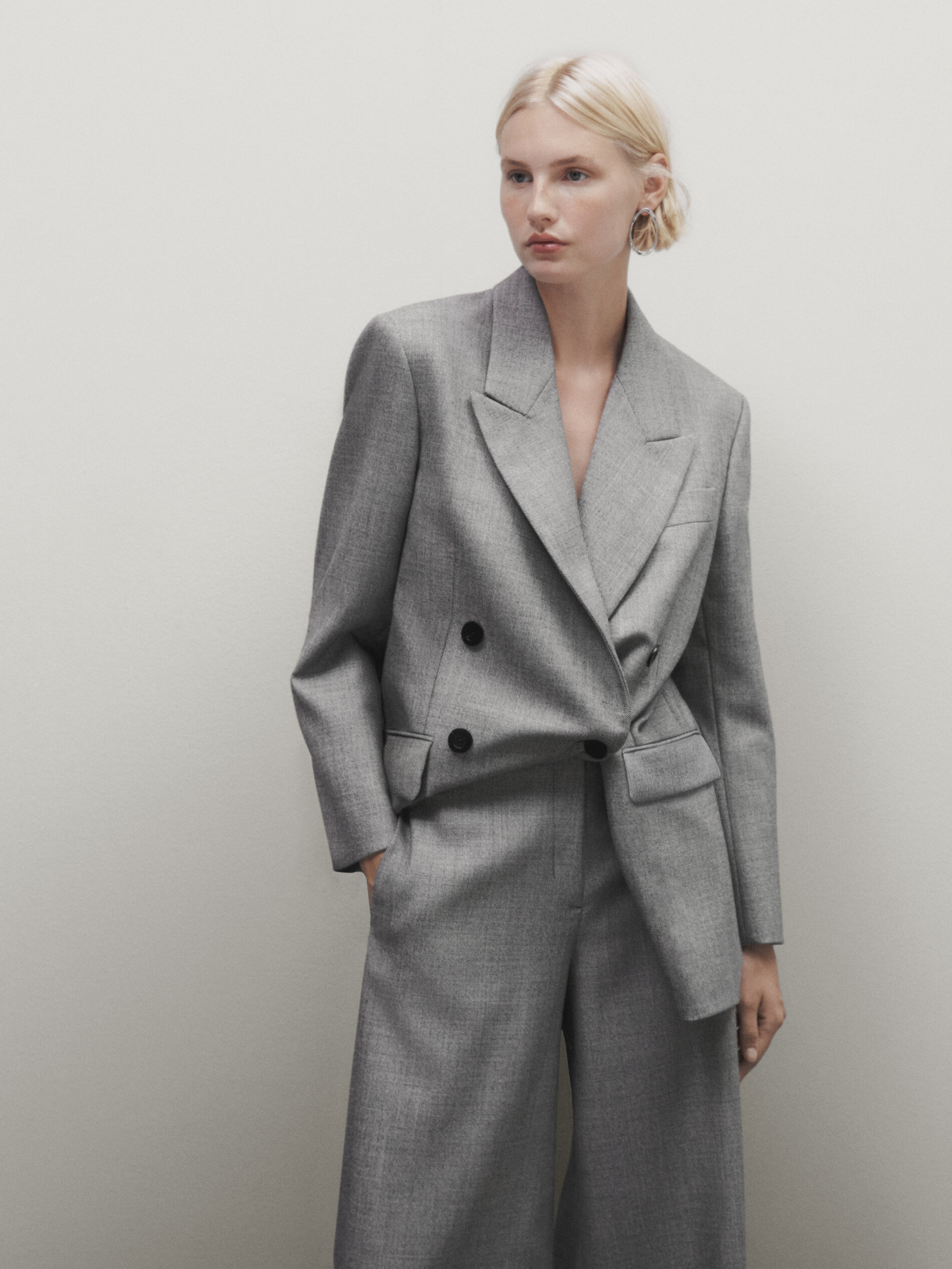 Massimo dutti sales double breasted dress