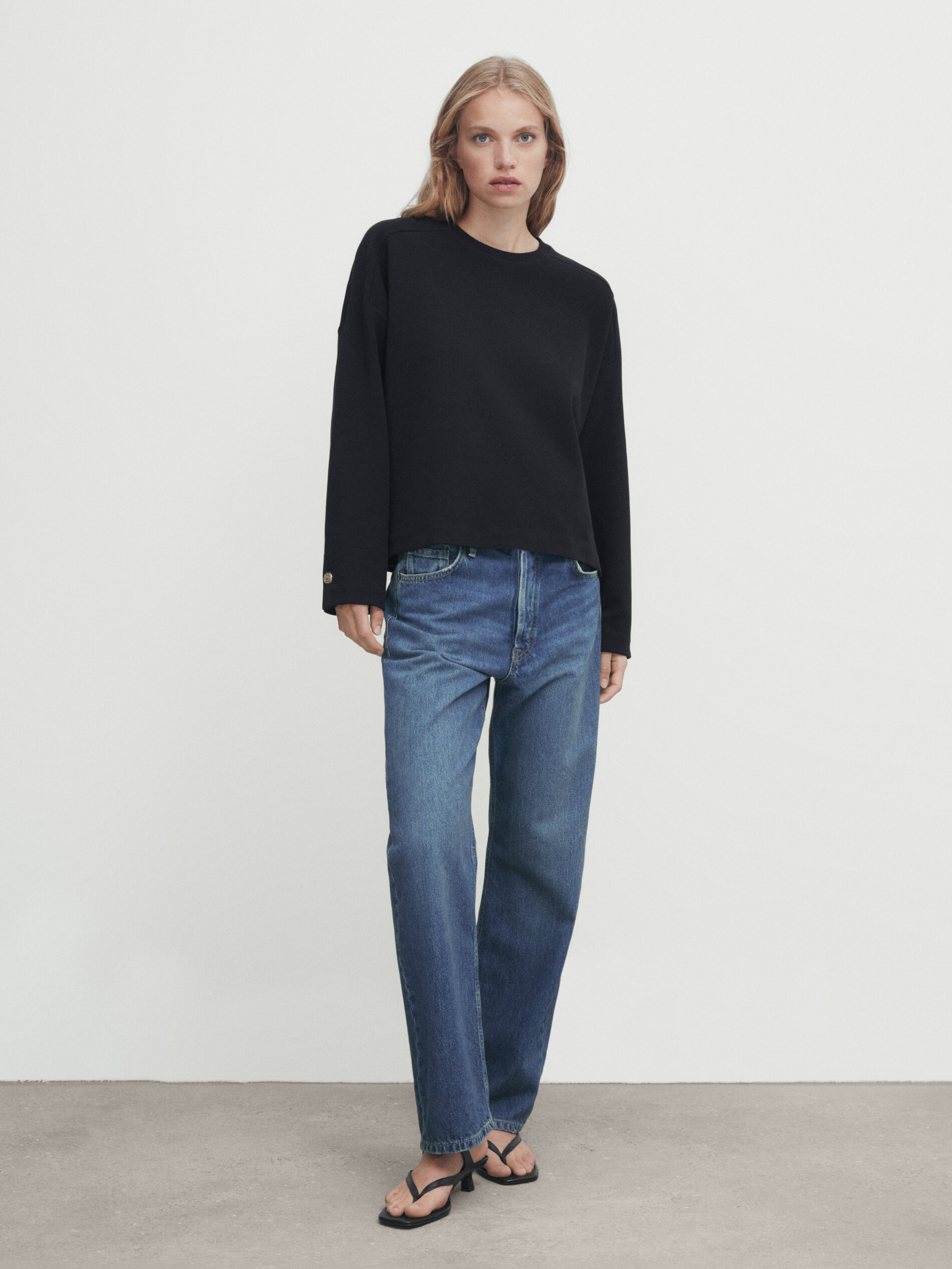 Sudadera lisa azul marino deals