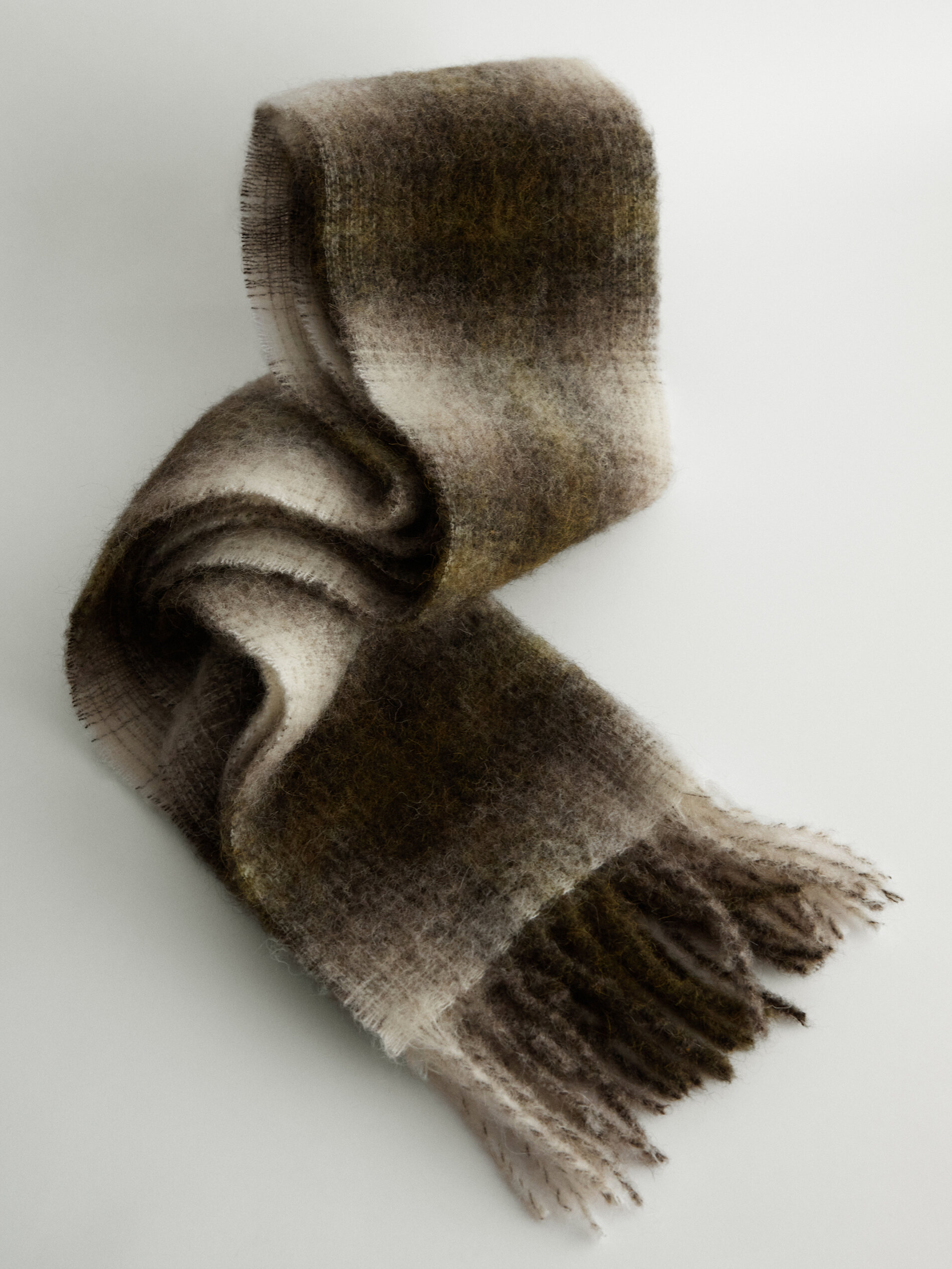 Green and sale grey scarf