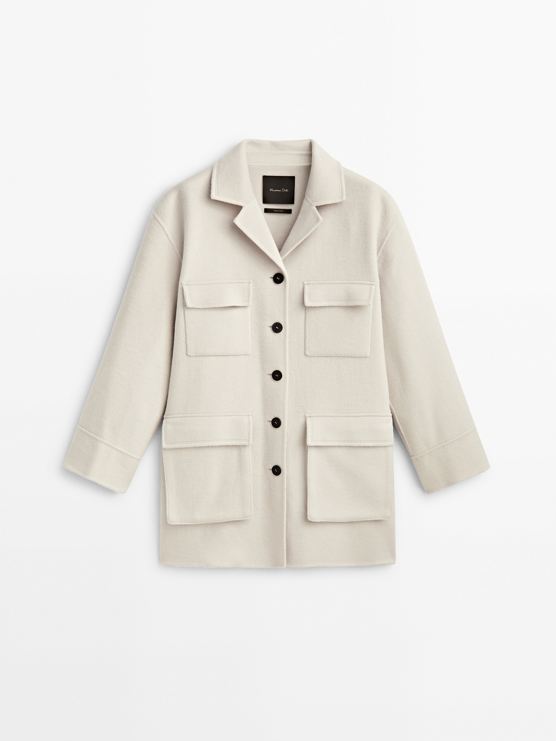 Wool blend coat with pockets Ice Coats And Jackets Massimo Dutti