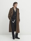 Textured belted trench coat - Limited Edition - Massimo Dutti