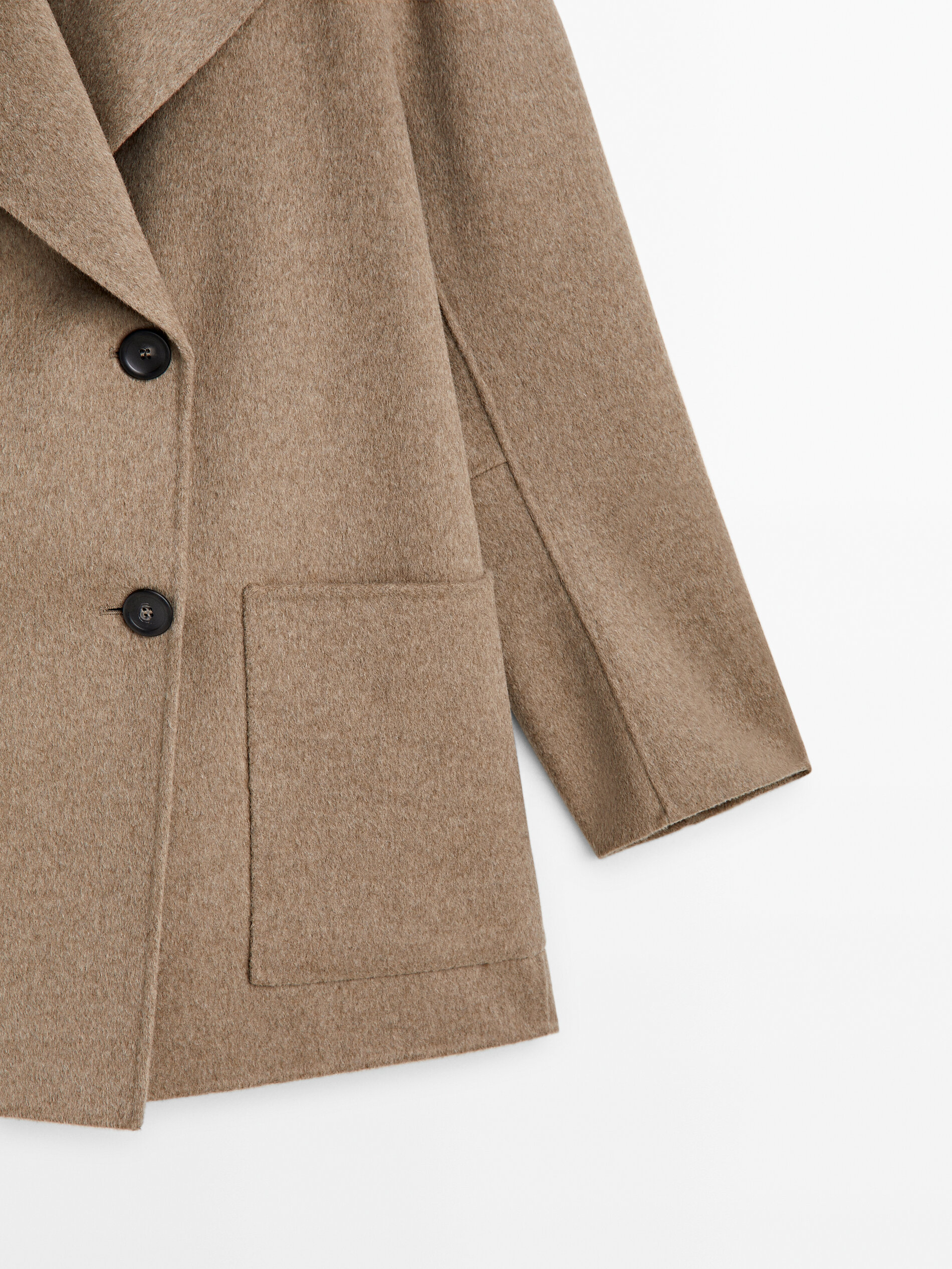 Manteau hot sale laine court