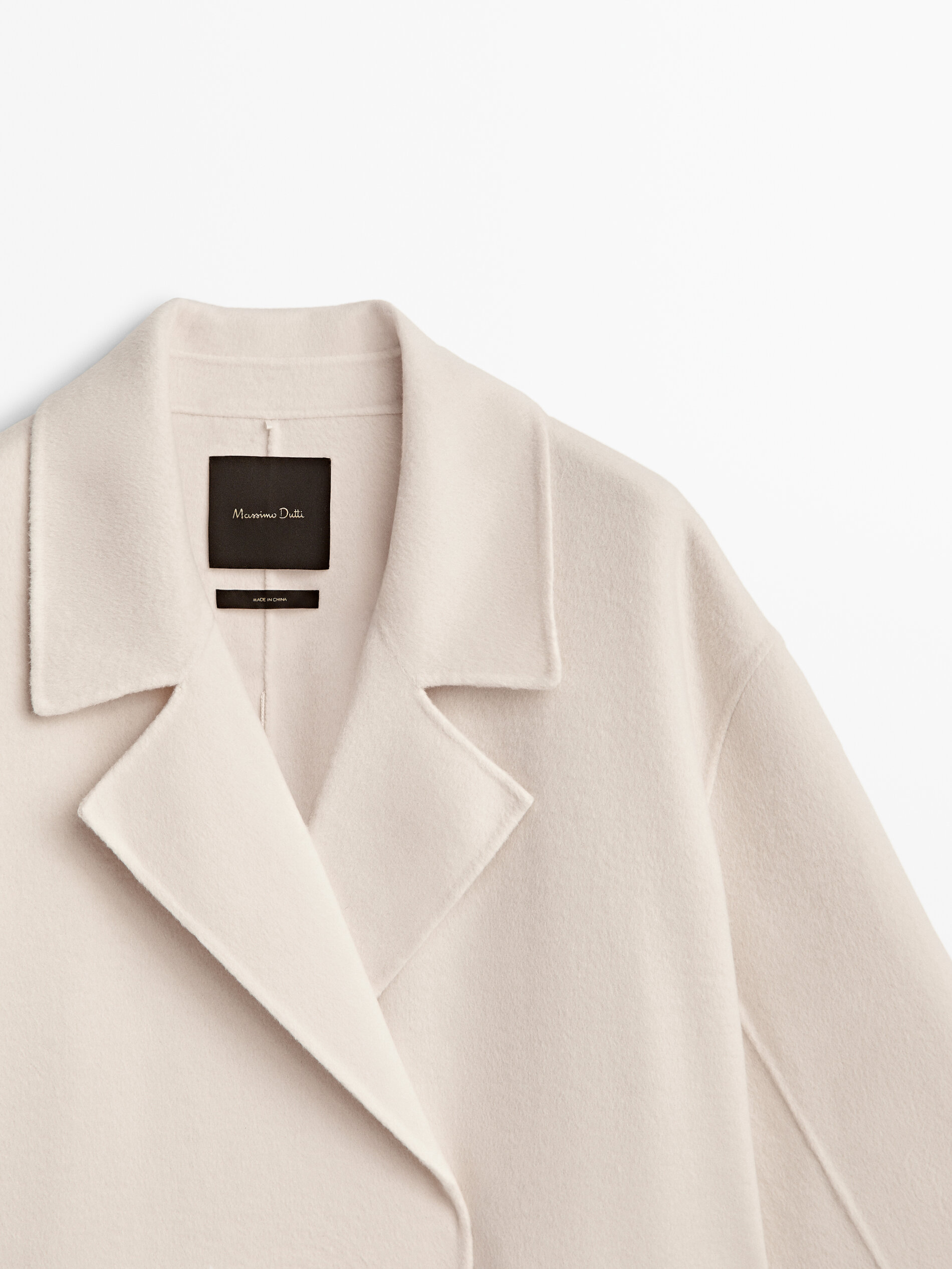 Massimo dutti store white coat