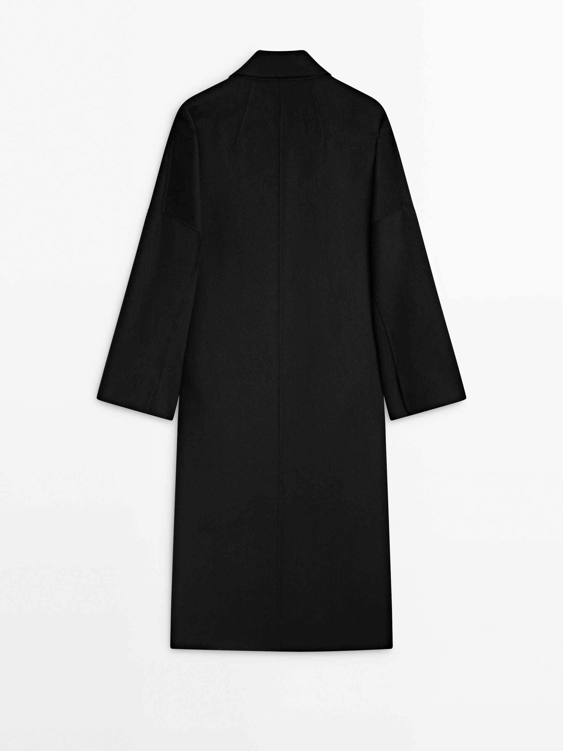 Massimo dutti black coat 2025