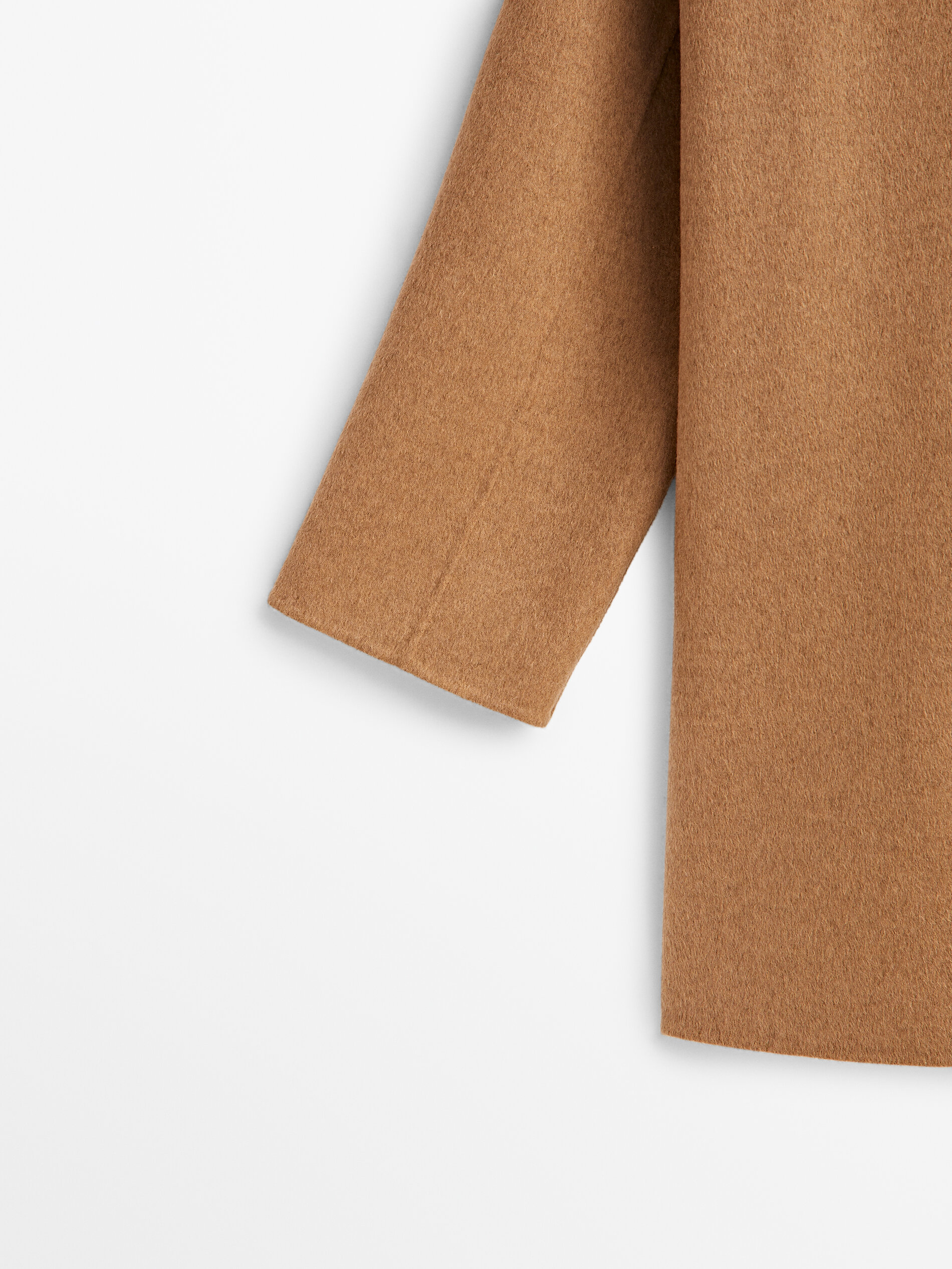 Short robe coat with belt · Camel · Coats And Jackets | Massimo Dutti
