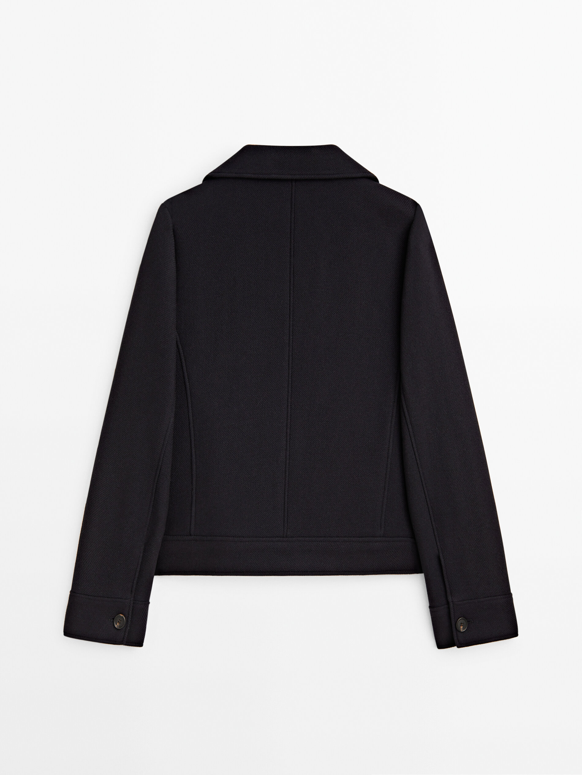 Cappotto giaccone corto alla marinara Blu Marino Elegante