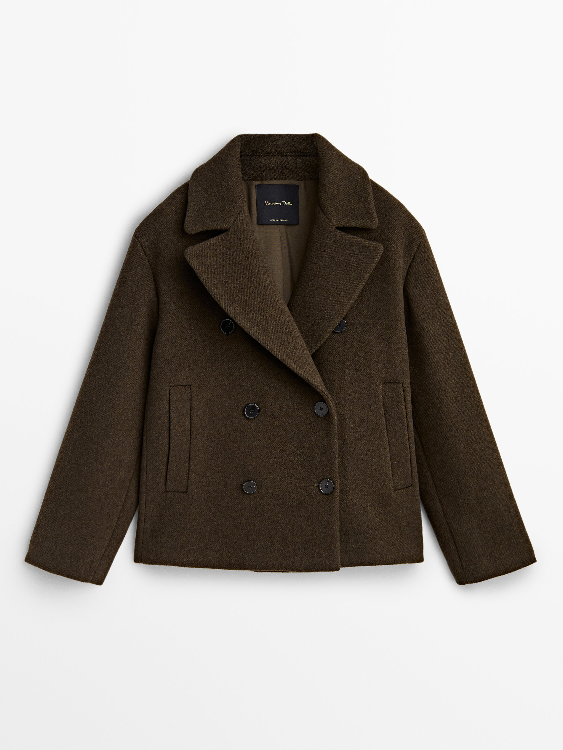 Khaki peacoat shop
