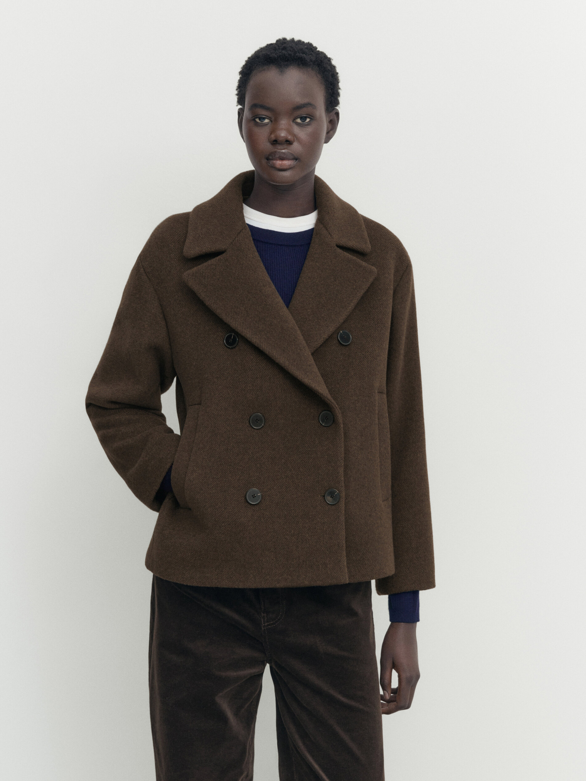 Twill sale pea coat