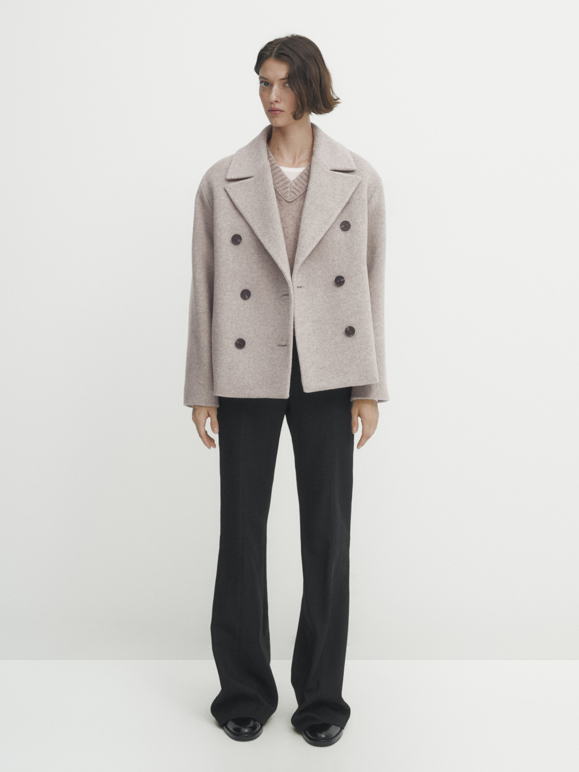 Massimo dutti peacoat on sale