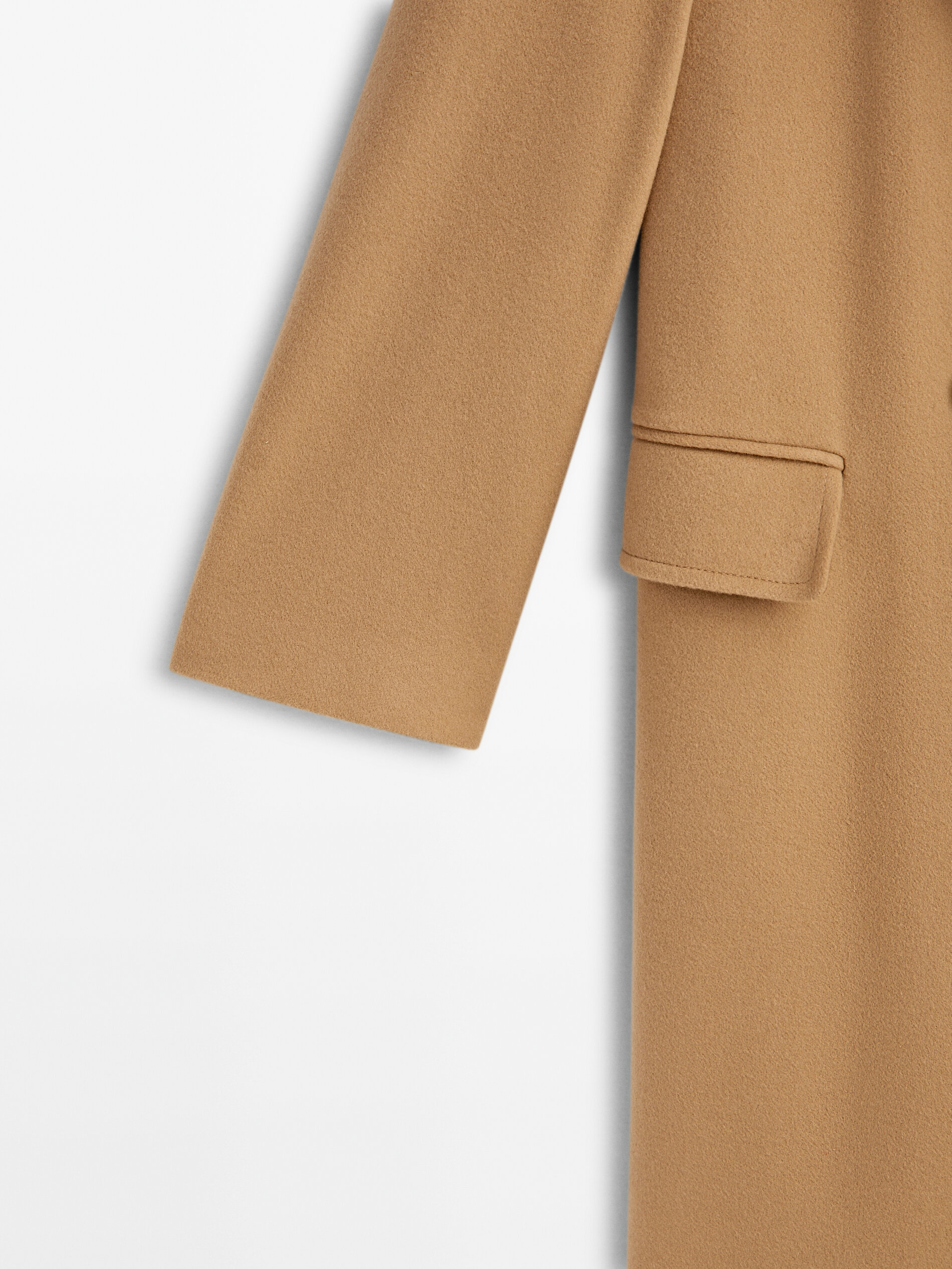 Zara camel clearance double breasted coat