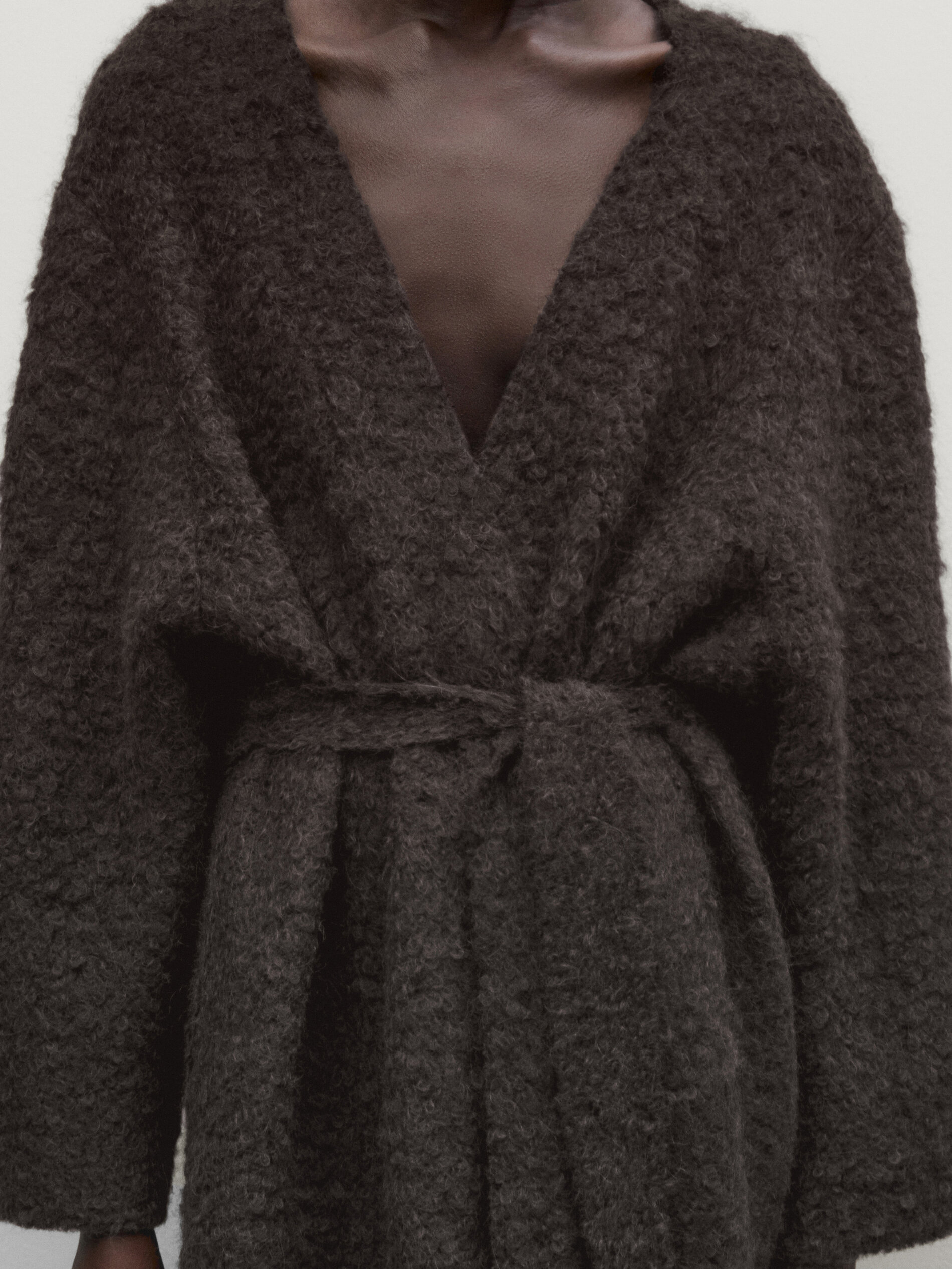 Manteau long Batin avec boucle Limited Edition Marron Coats