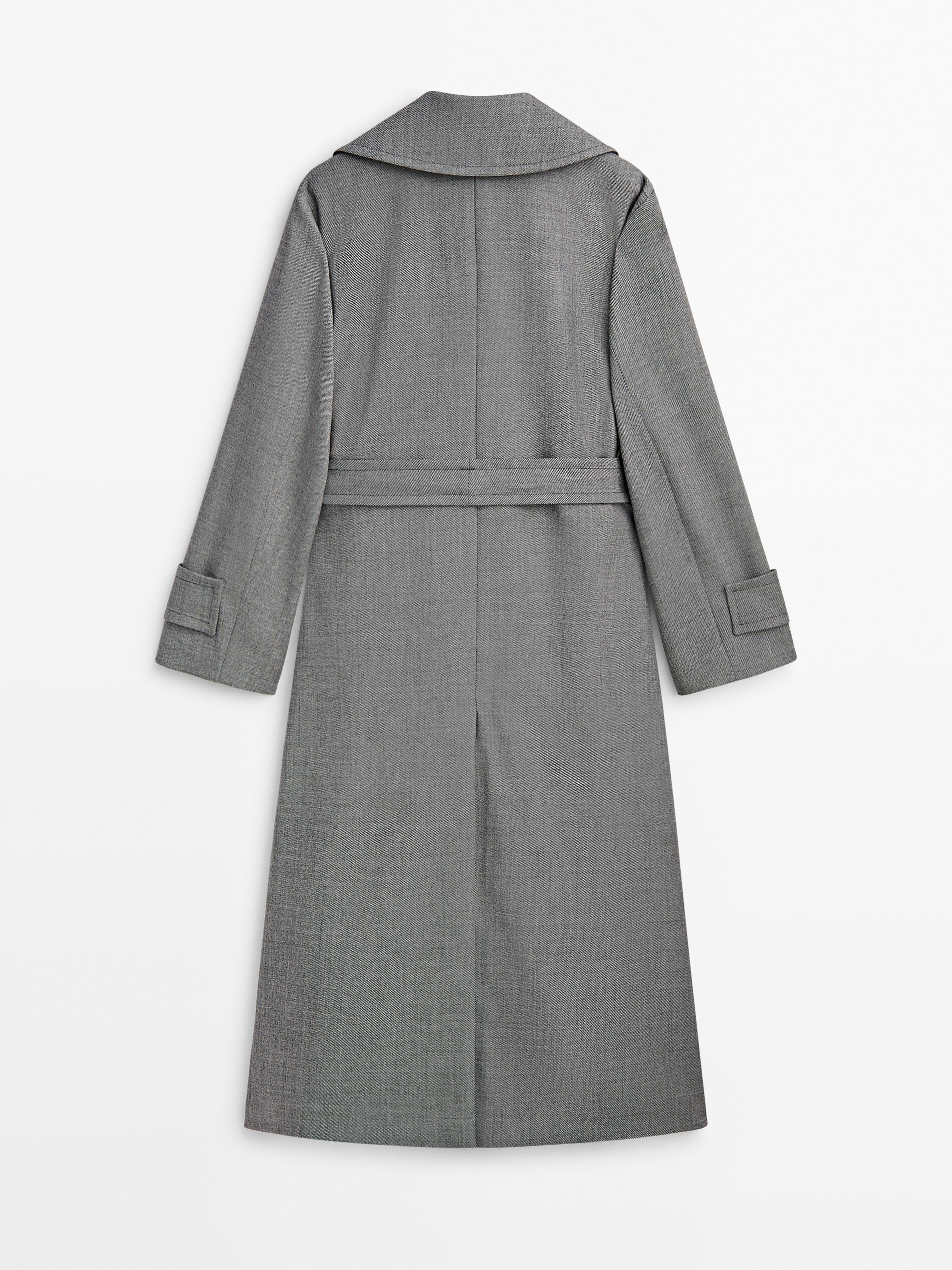 Massimo dutti grey coat 2025