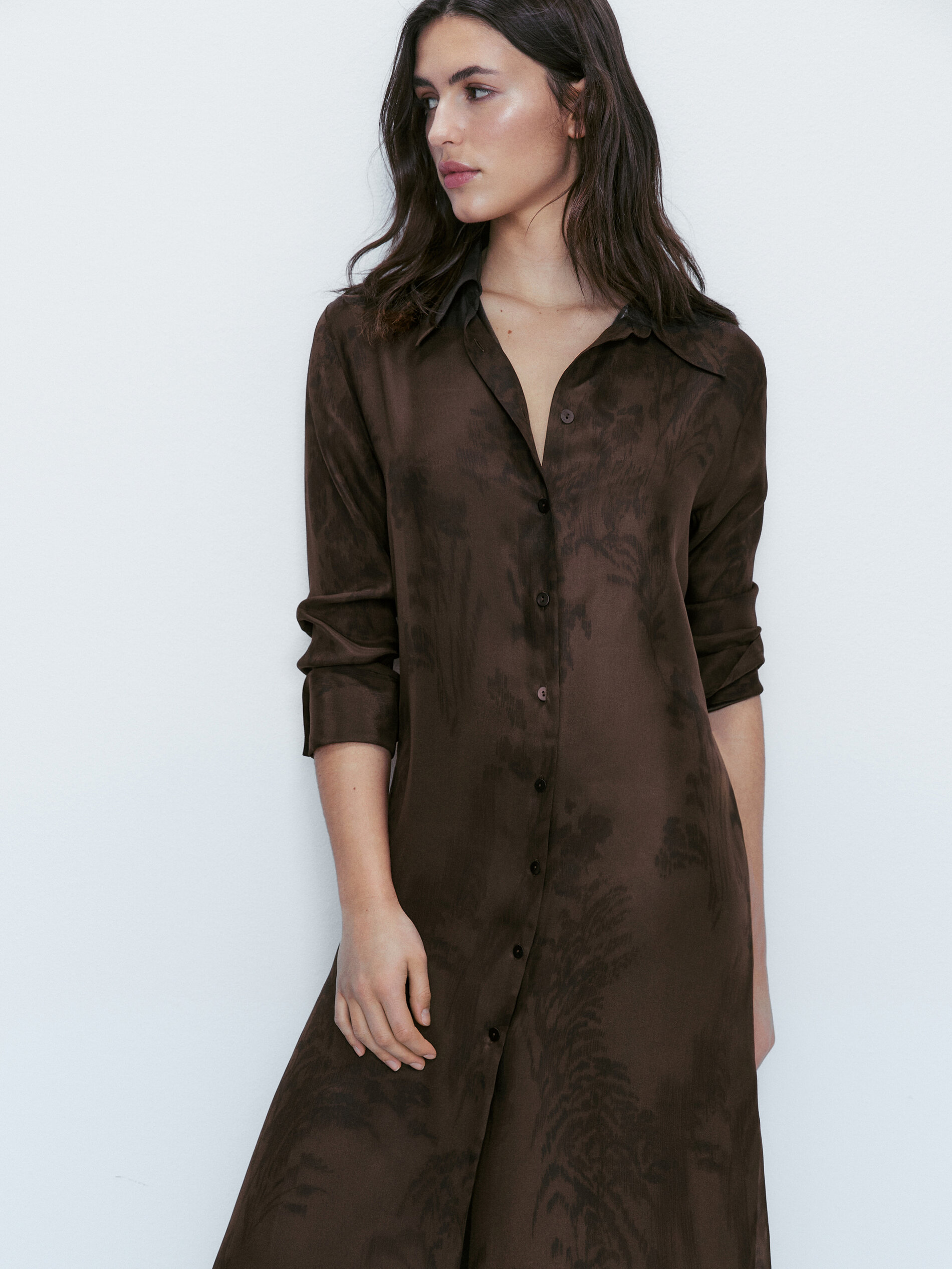 Massimo dutti outlet silk dress