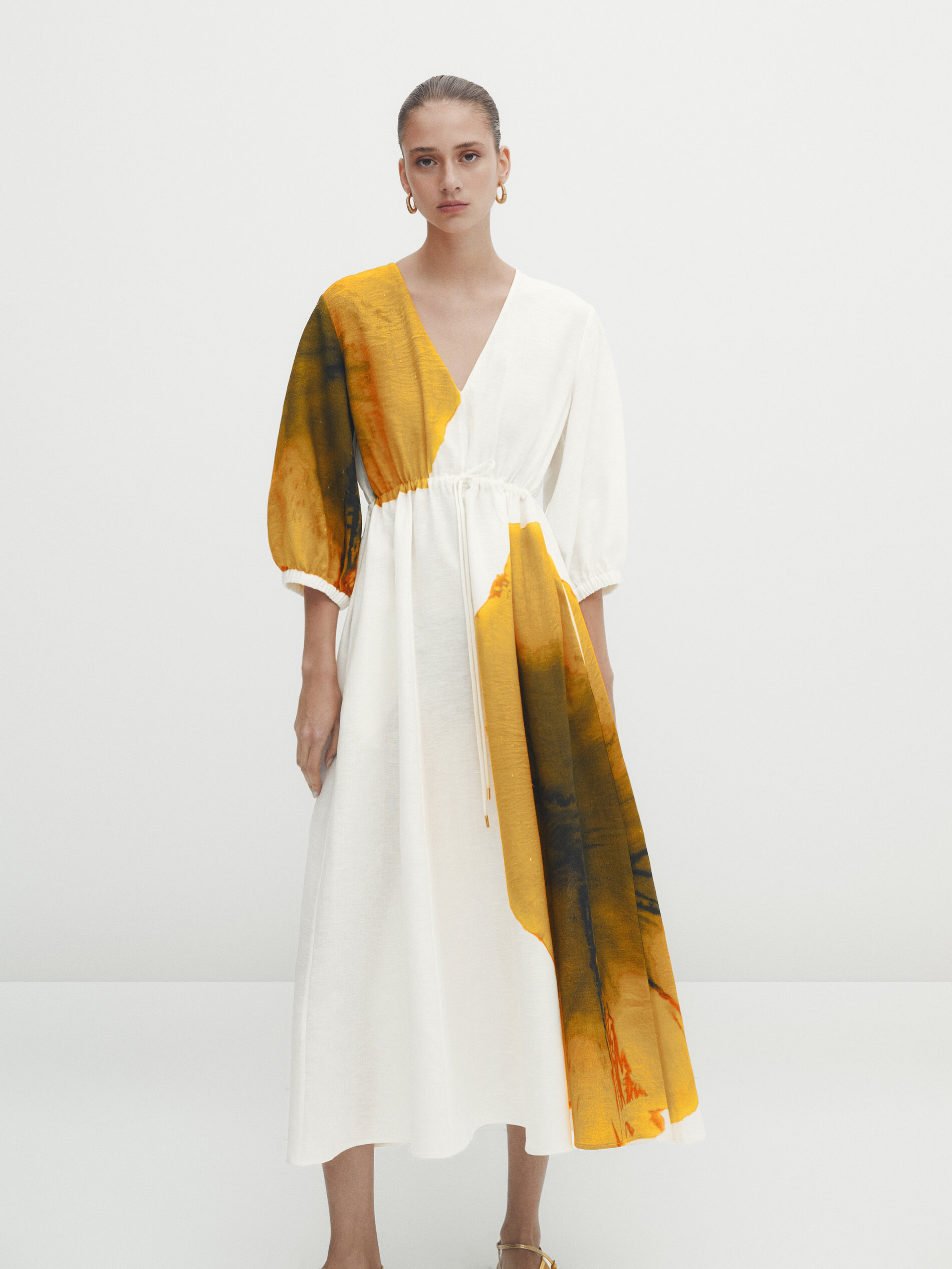 Massimo dutti cheap yellow jumpsuit
