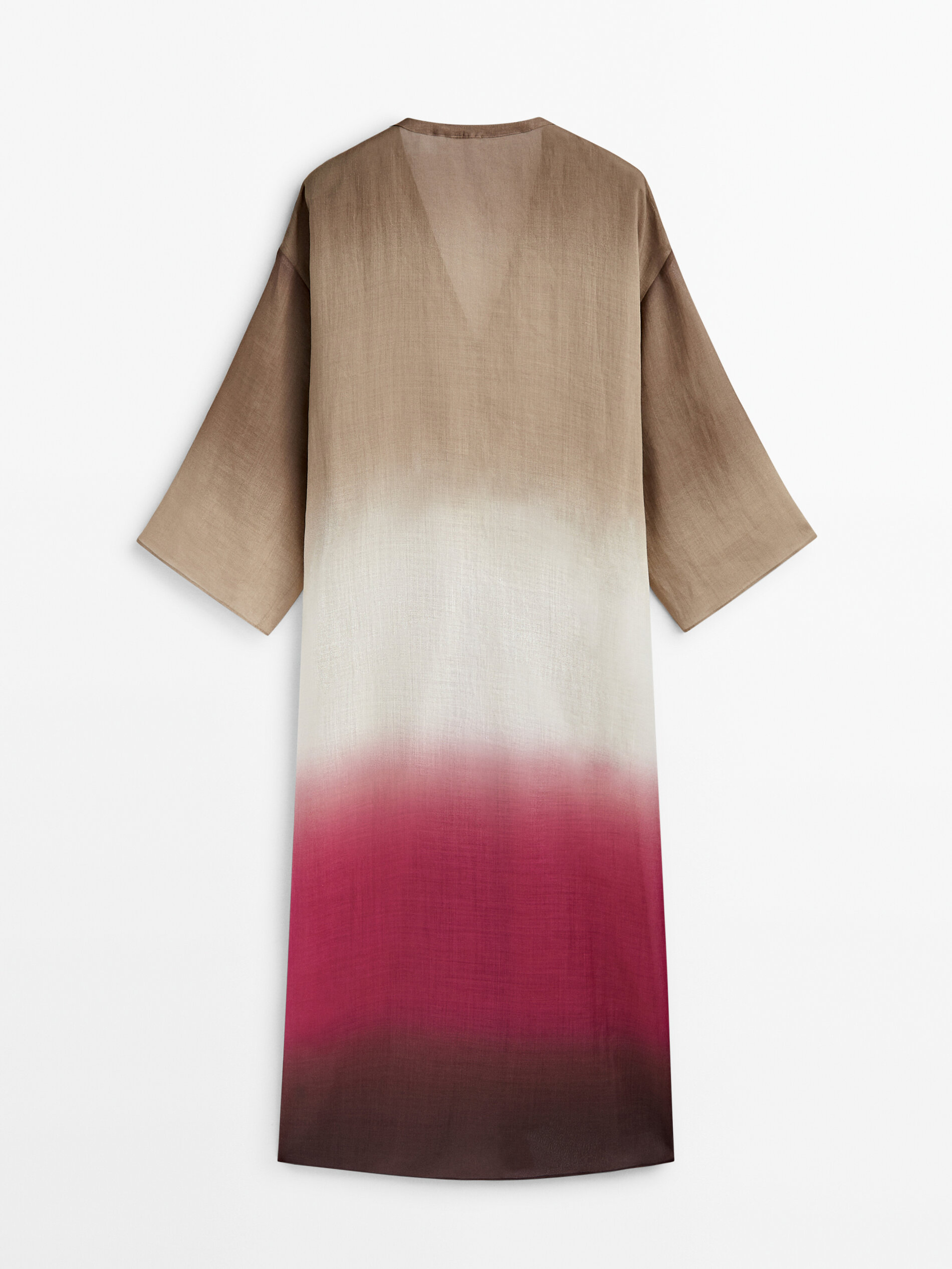 Vestido tie 2025 dye massimo dutti