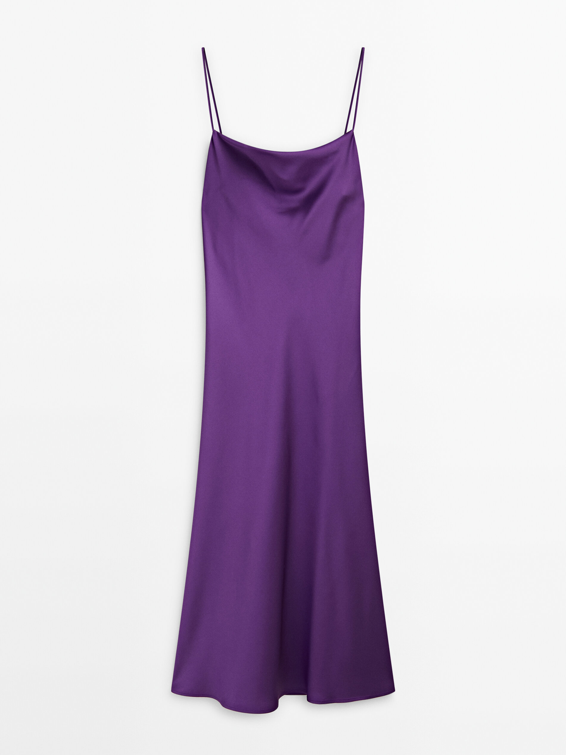 Satin camisole dress with back detail