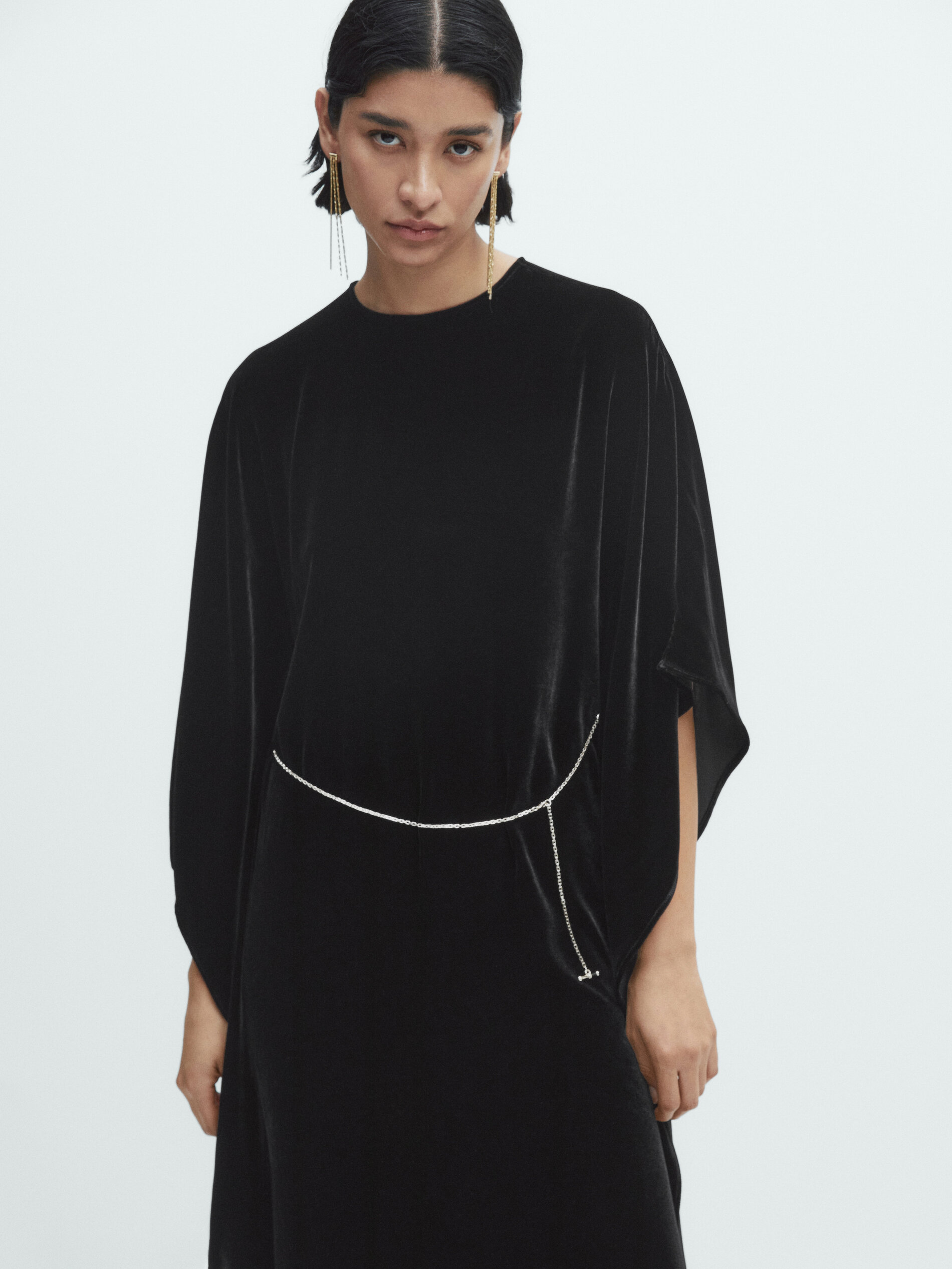 Massimo dutti velvet dress store