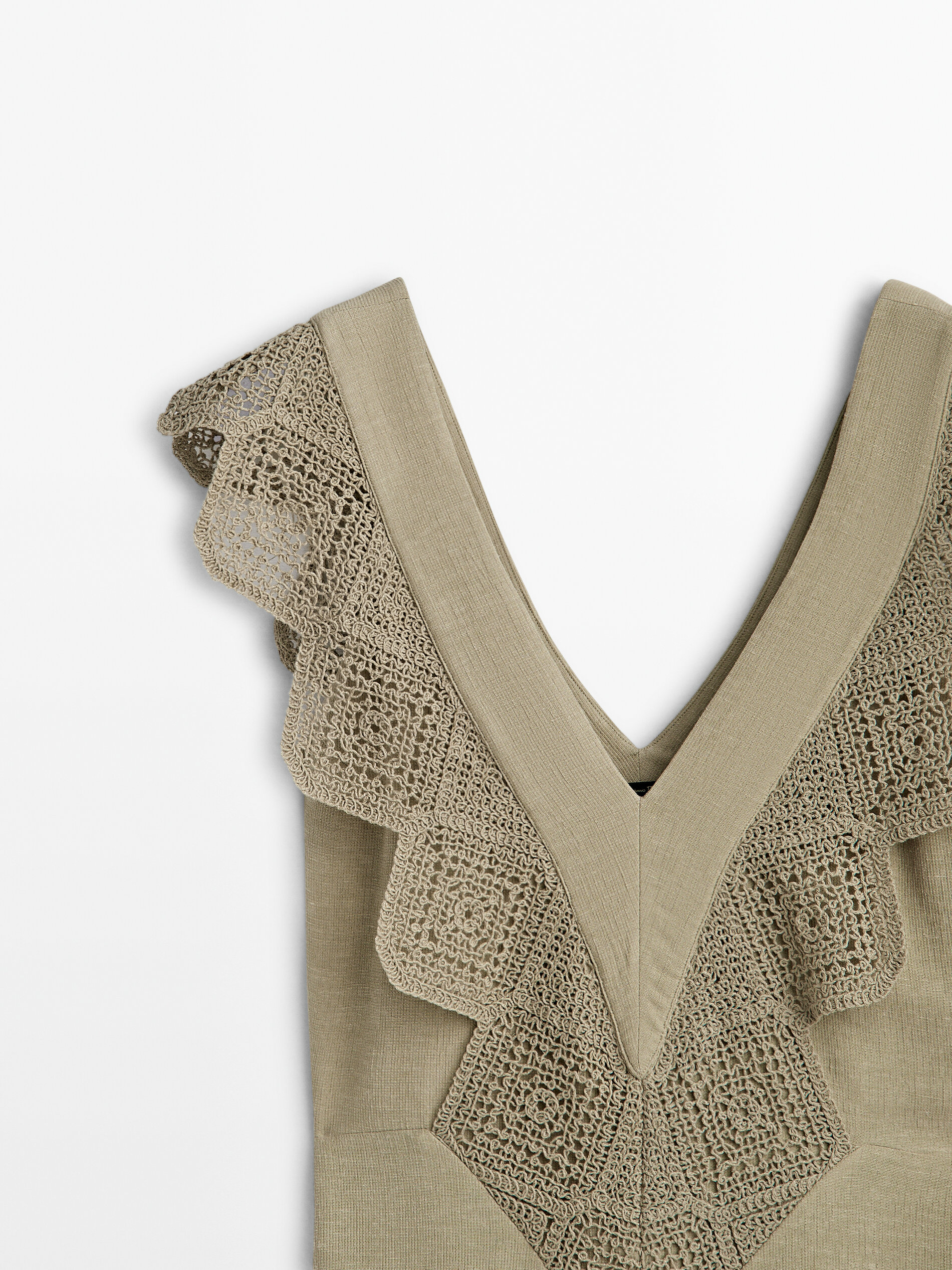 Massimo dutti crochet outlet dress