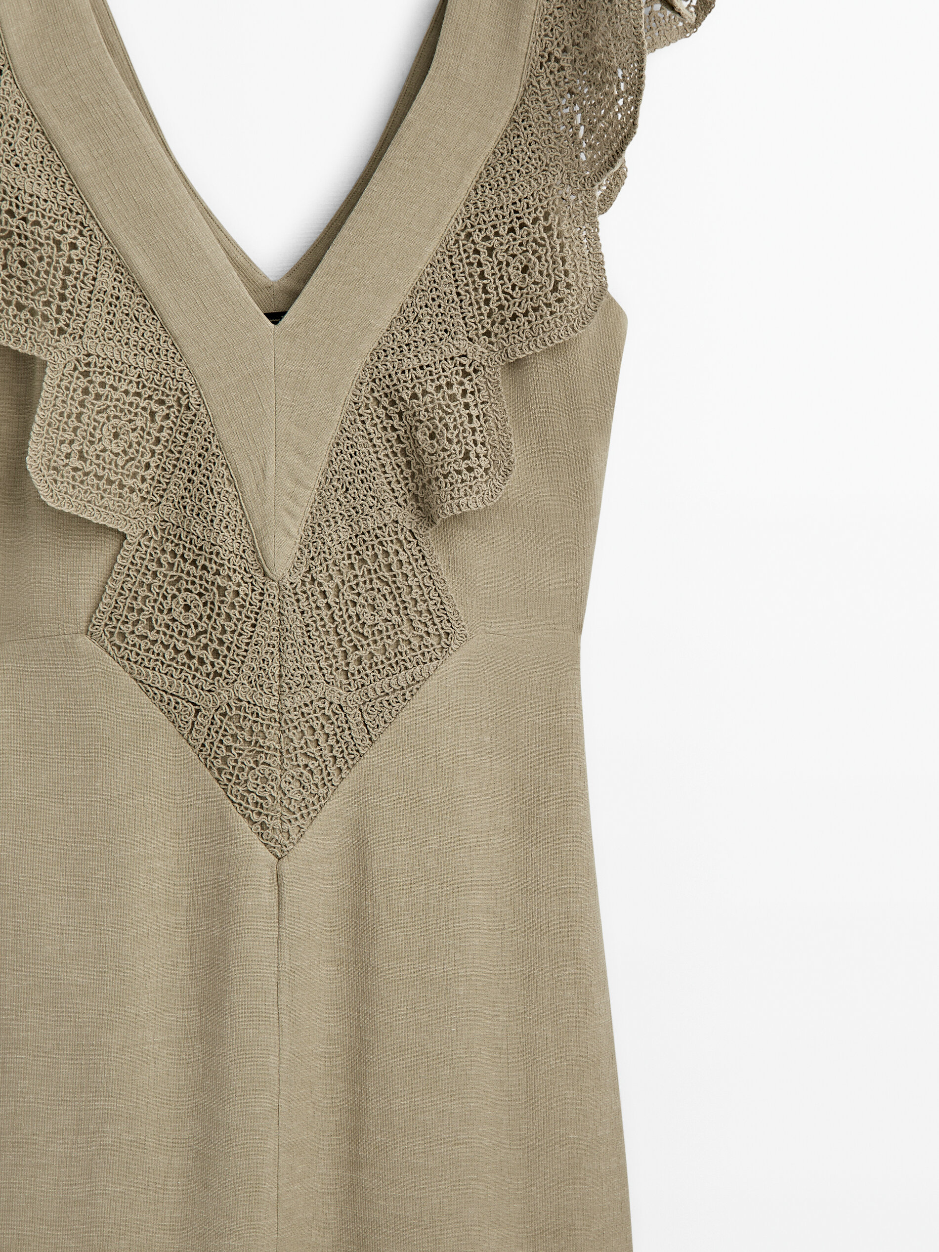 Massimo dutti crochet dress discount
