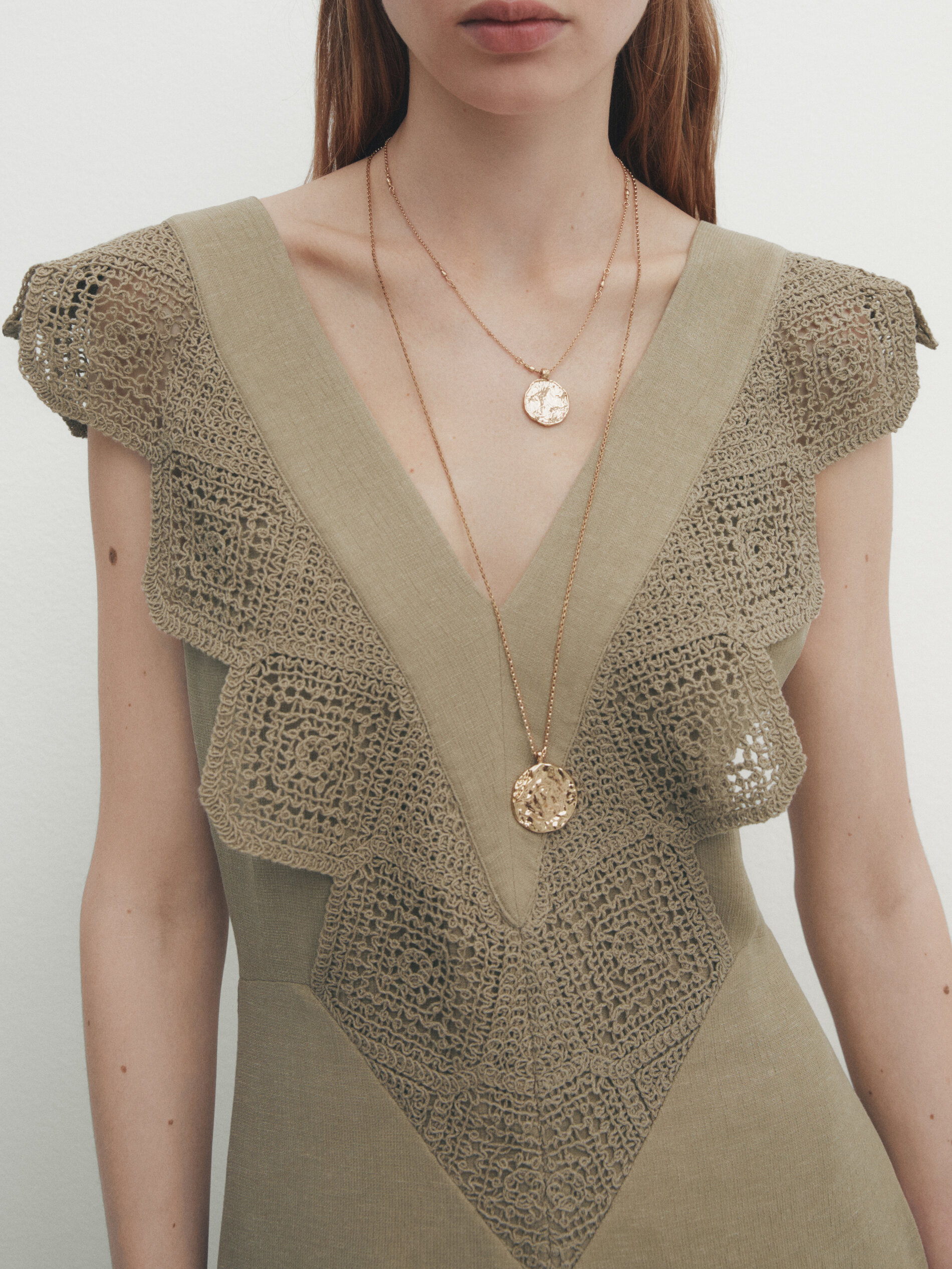 Massimo dutti cheap crochet dress