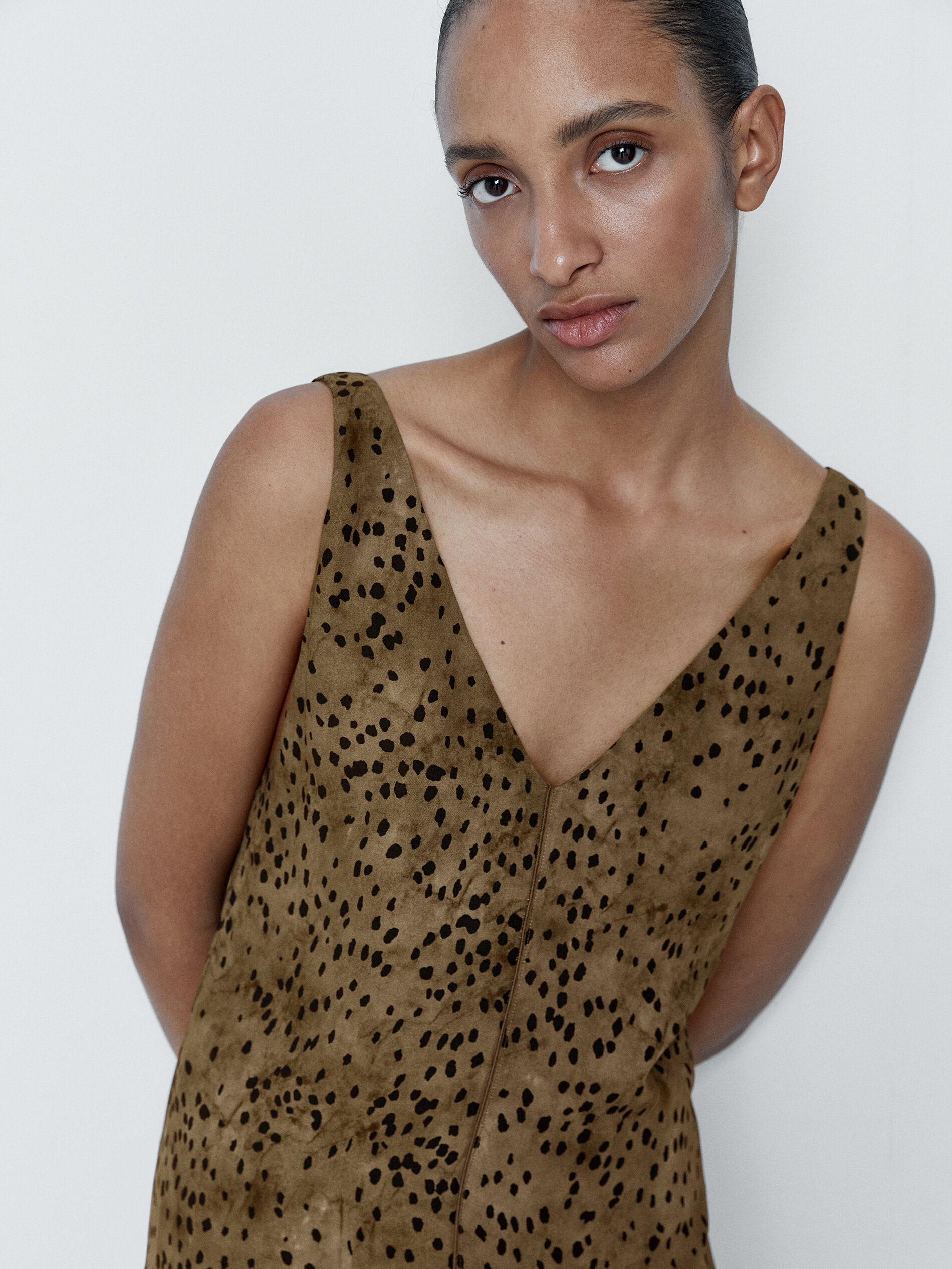 Massimo dutti leopard dress 2025
