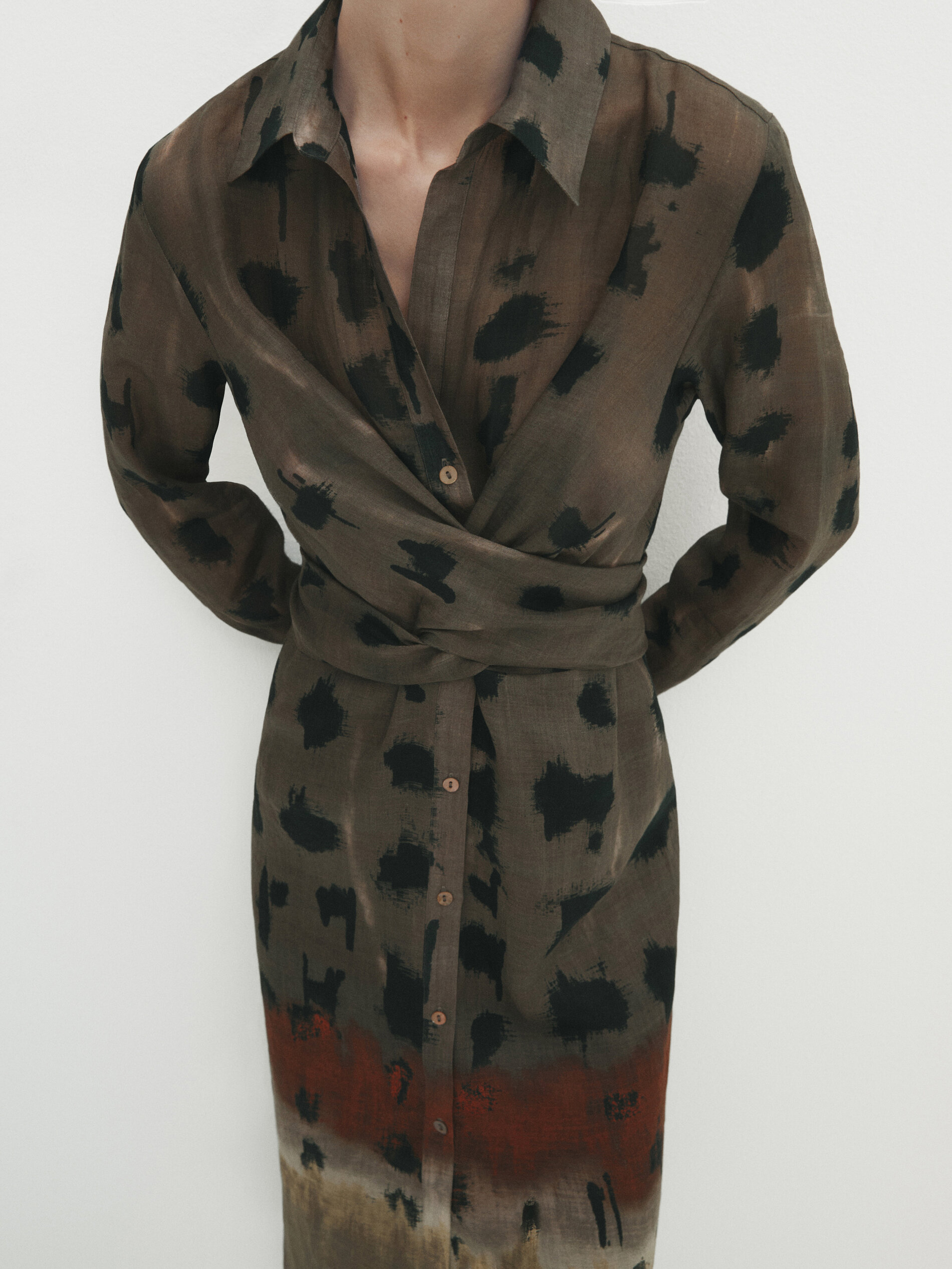 Massimo dutti hot sale animal print dress