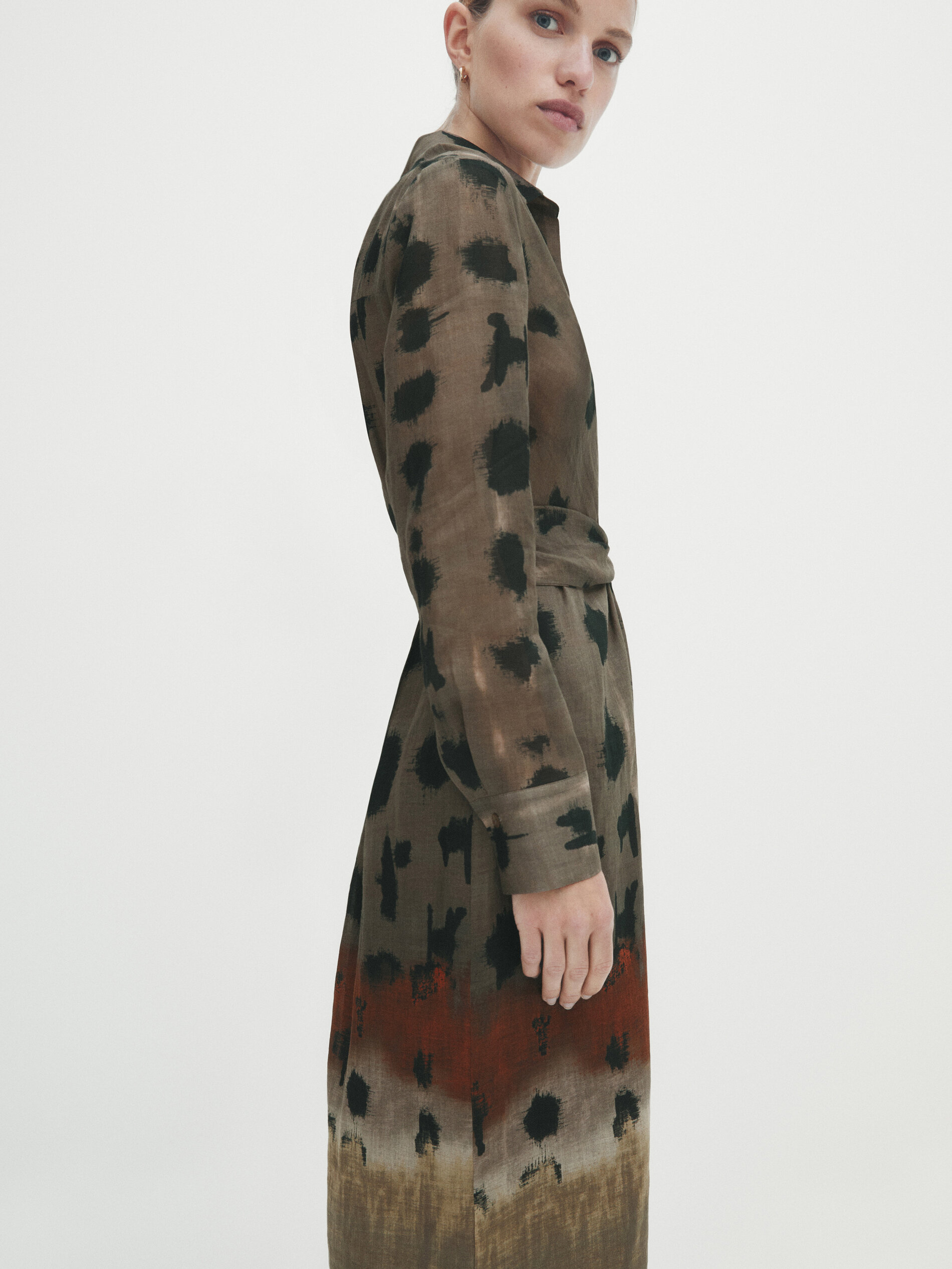 Massimo dutti hot sale animal print dress