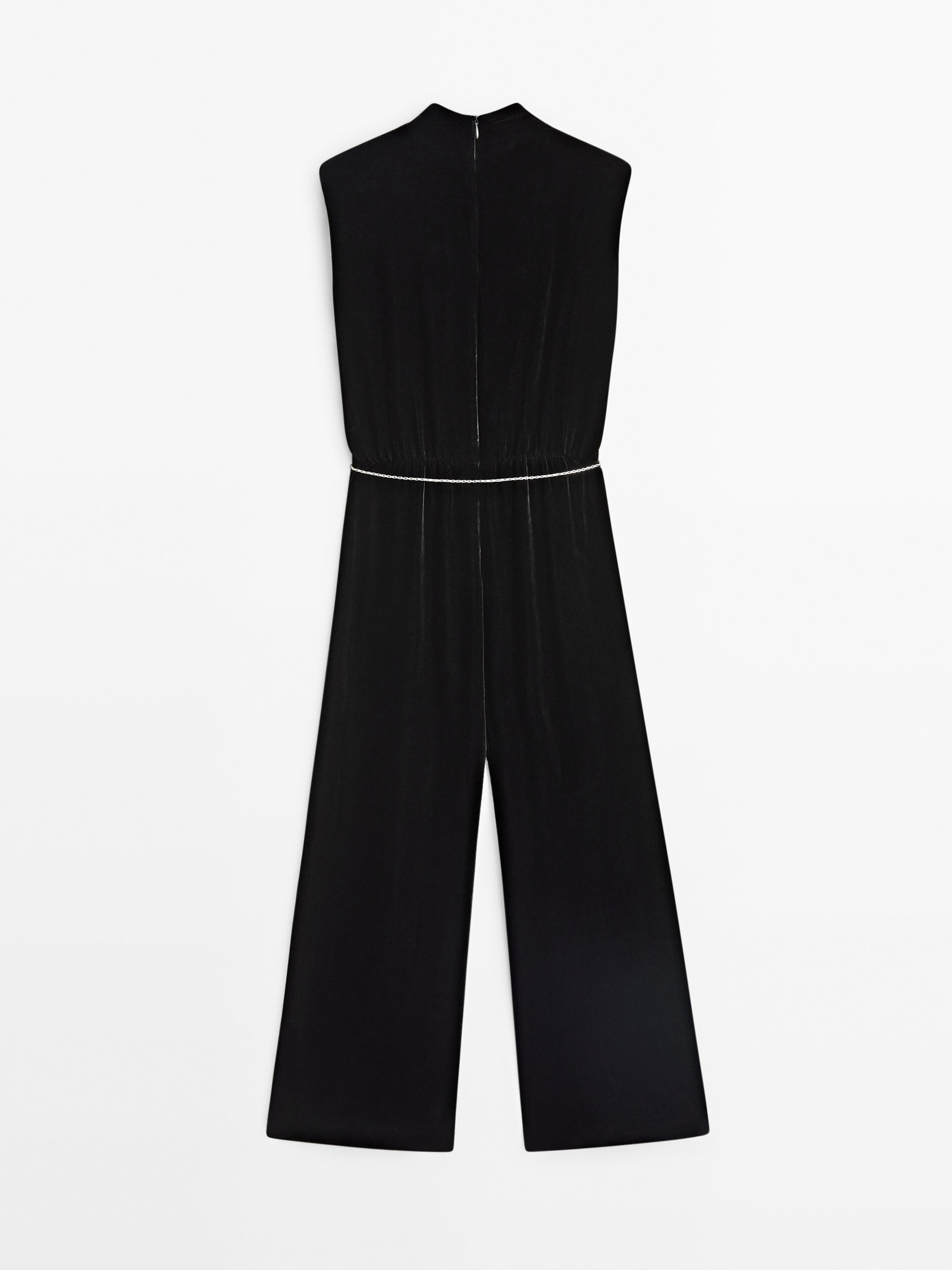 Massimo dutti jumpsuit black sales