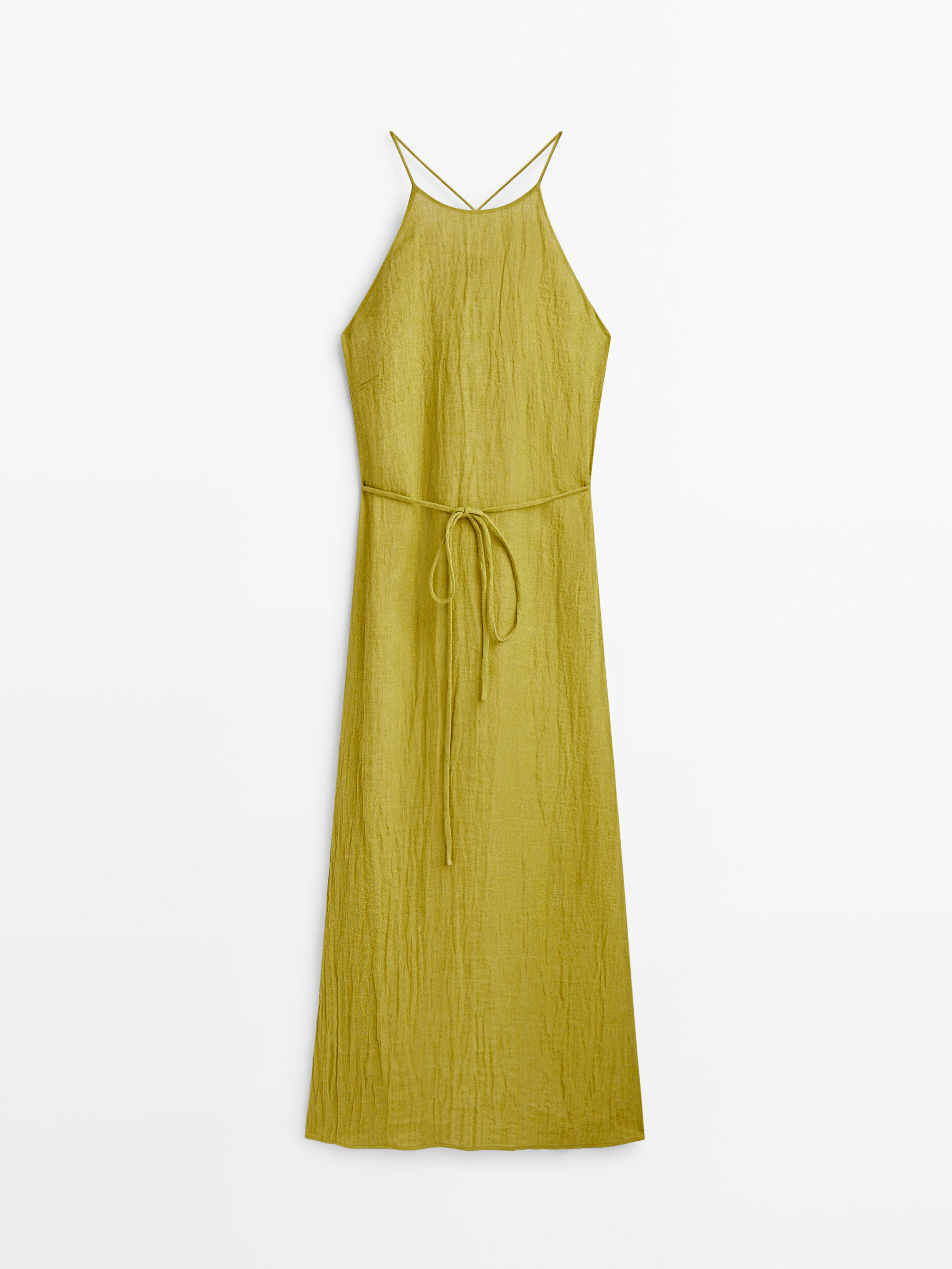 Massimo dutti top yellow dress