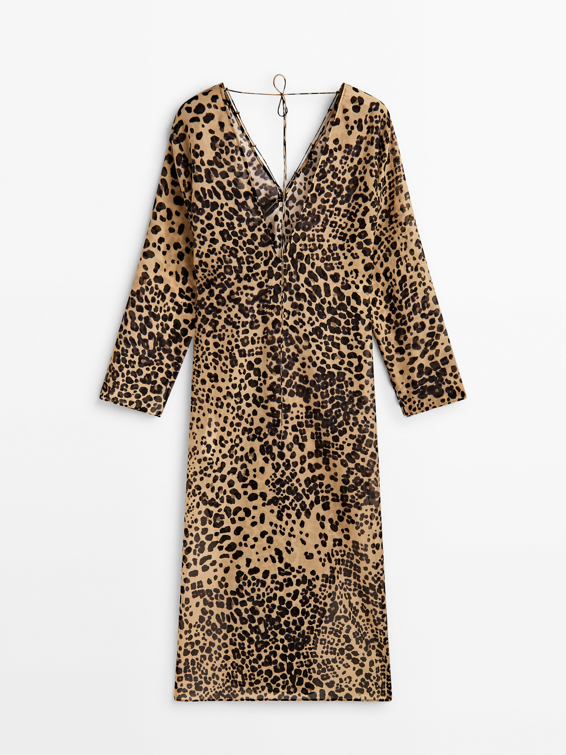Massimo dutti 2025 leopard dress