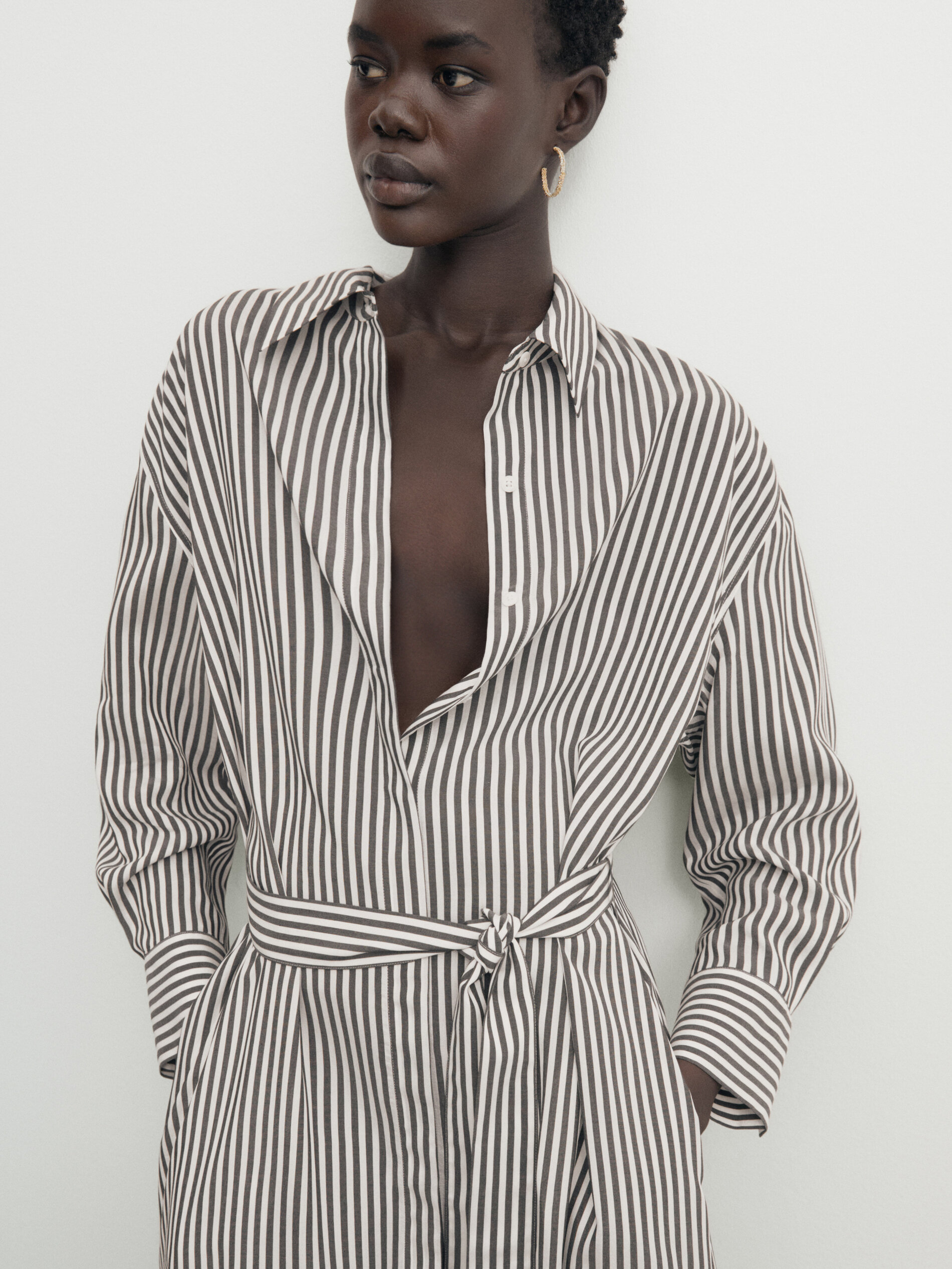 Striped shirt hotsell dress zara