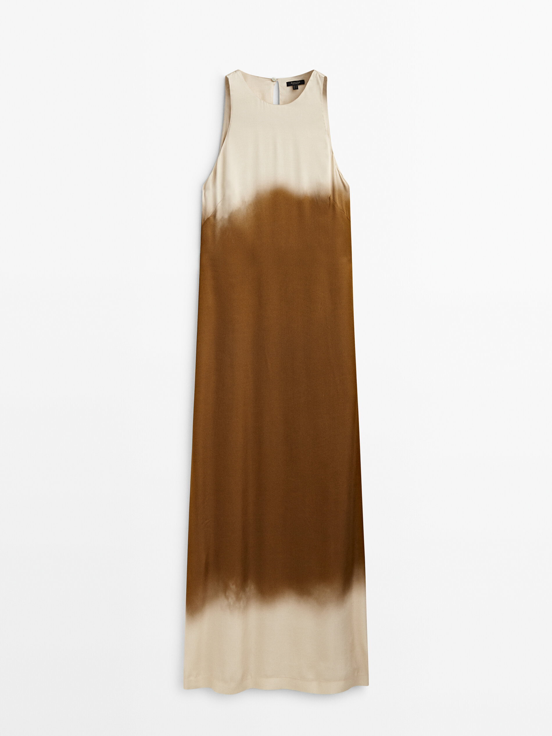 Robe longue satin e tie dye