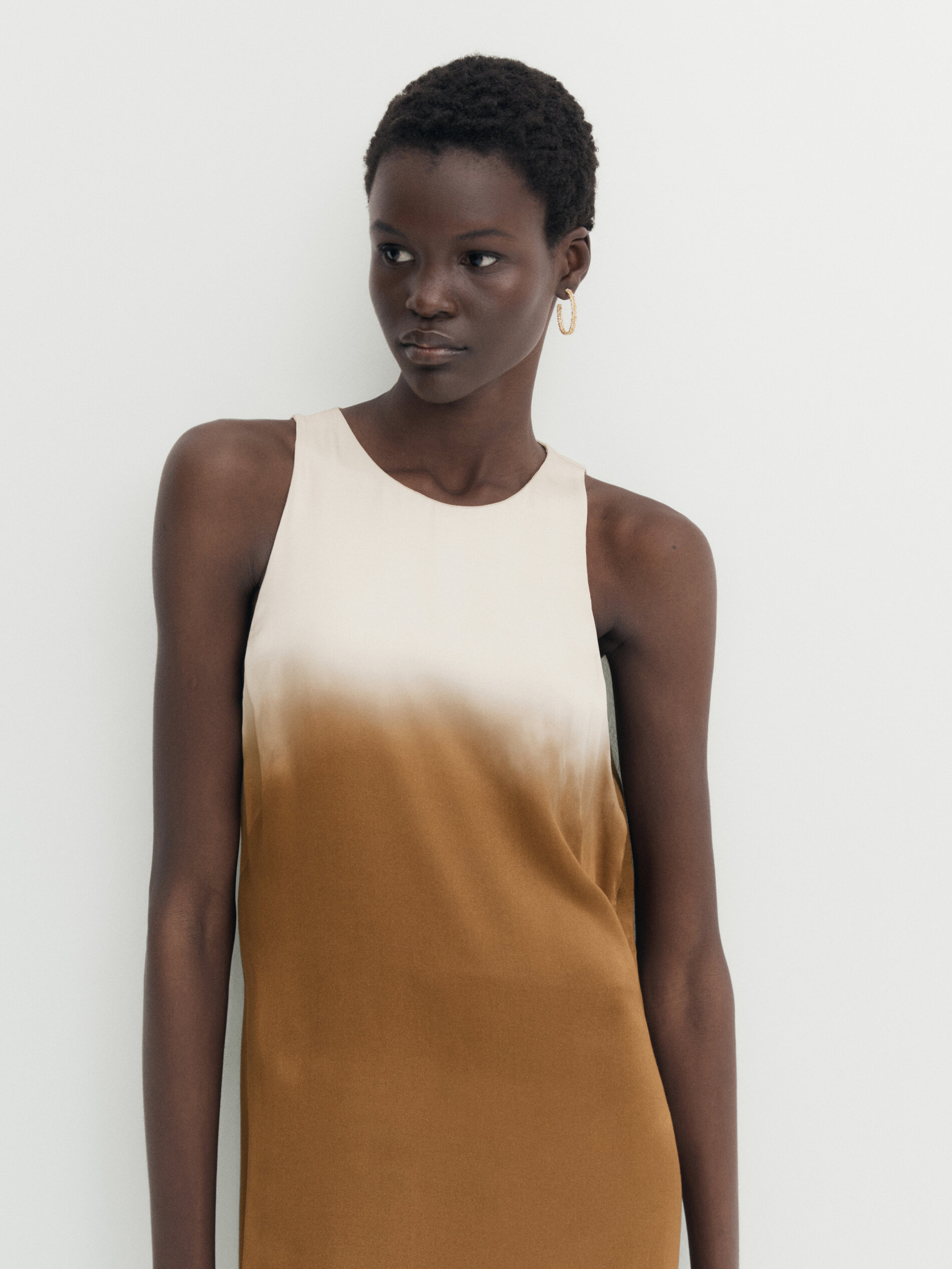 Vestido tie 2025 dye massimo dutti