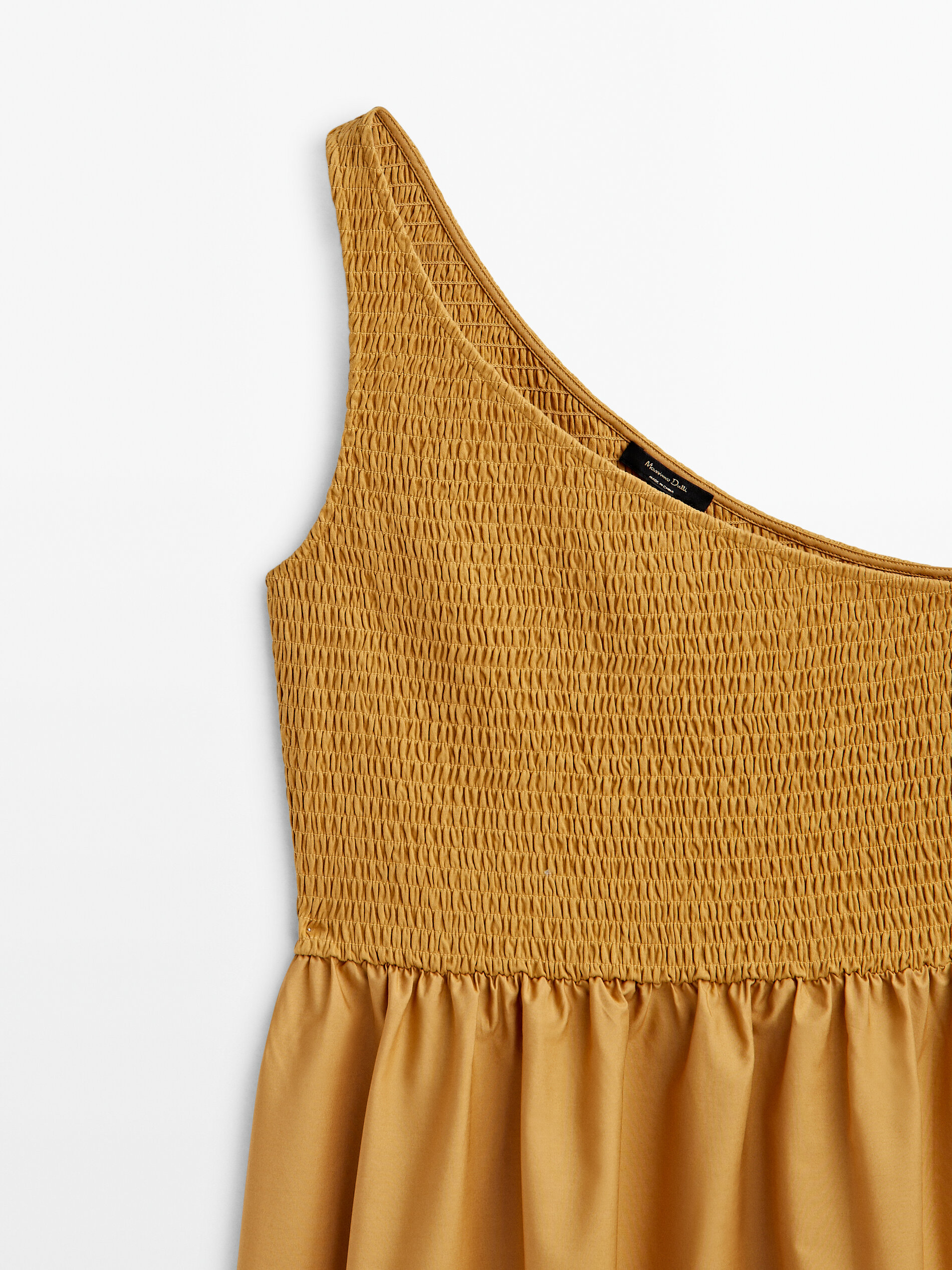 Zara strappy dress mustard discount