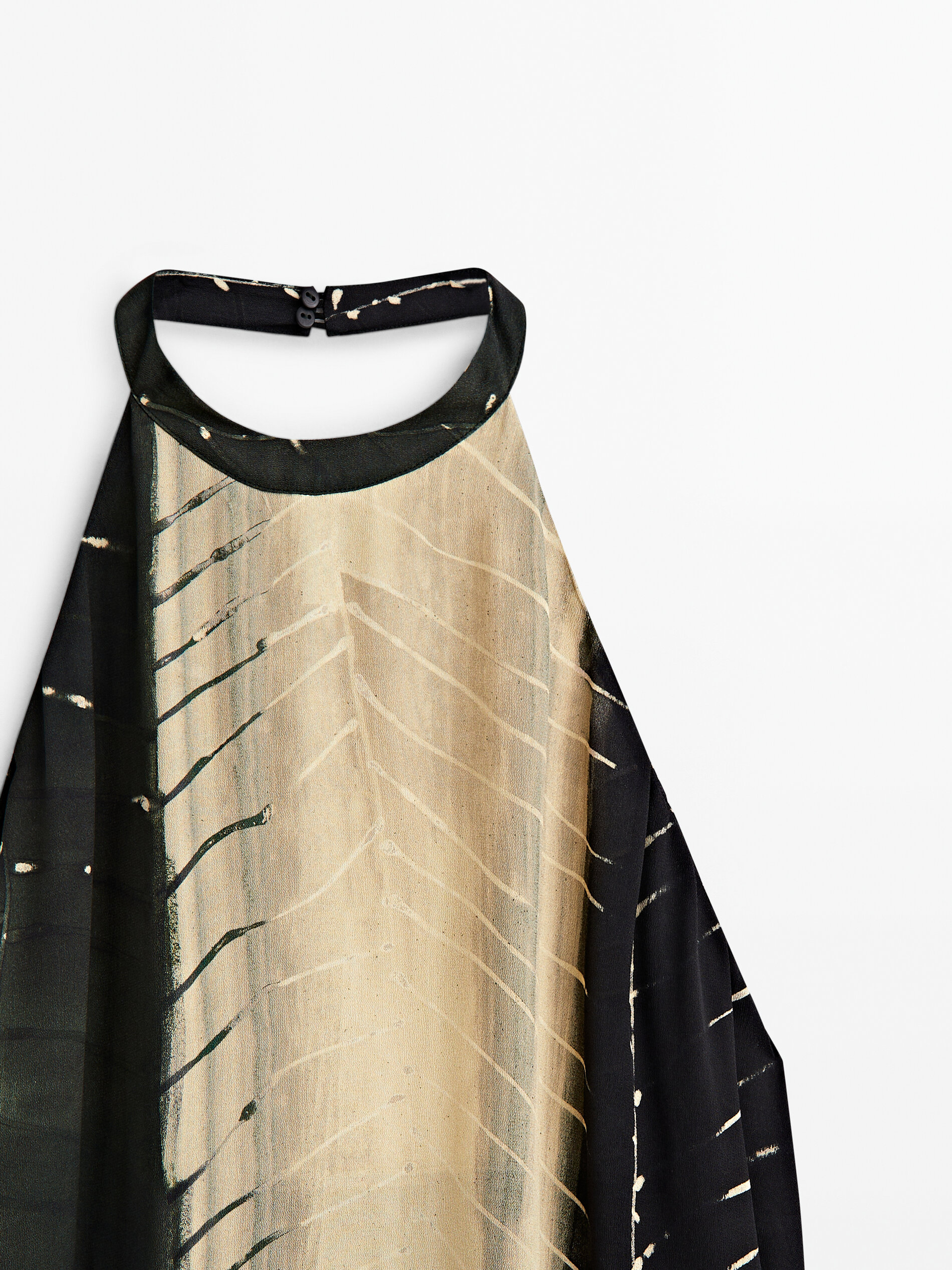 Vestido estampado tie discount dye massimo dutti