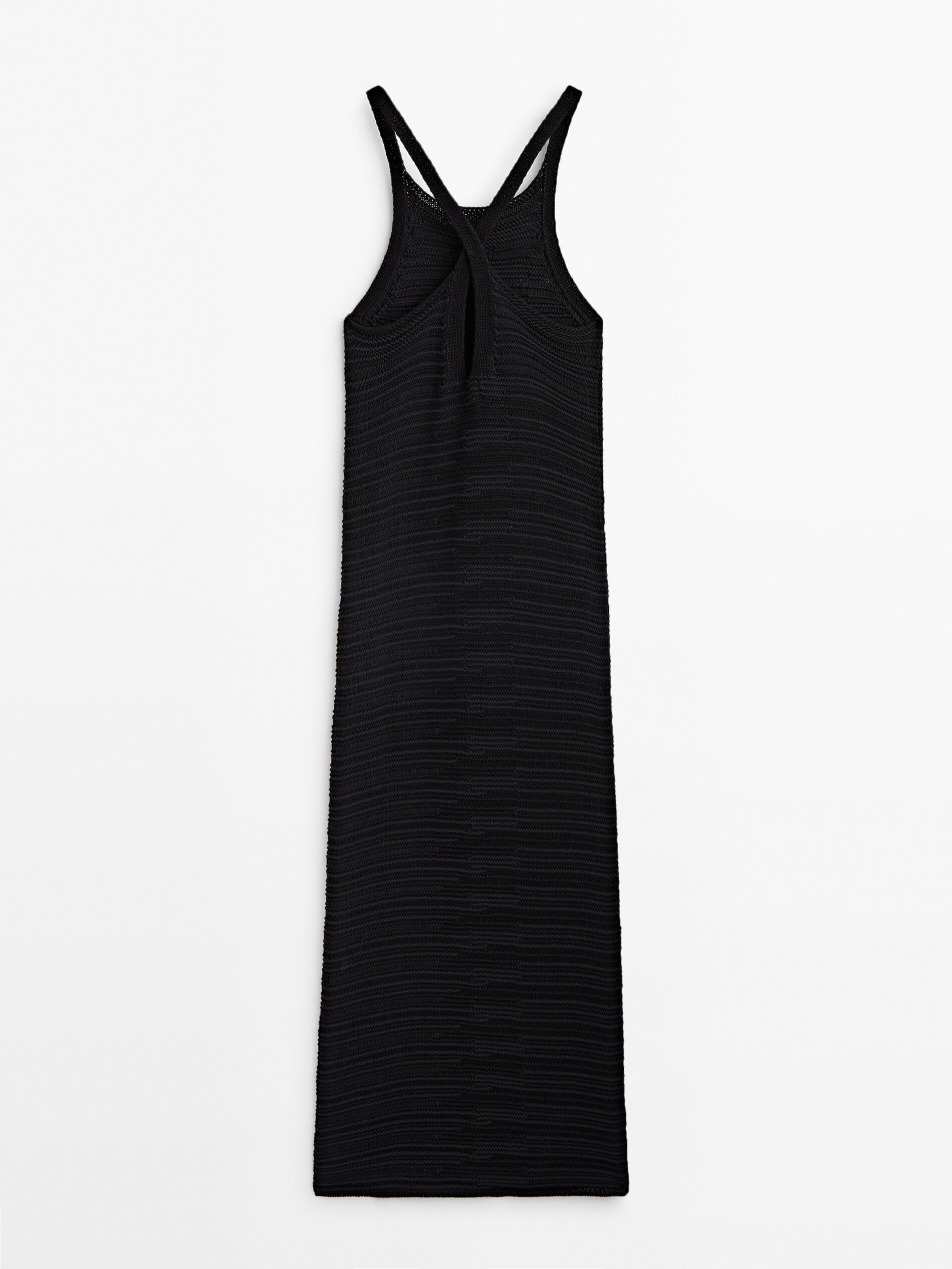 Massimo dutti ribbed sale dress with belt