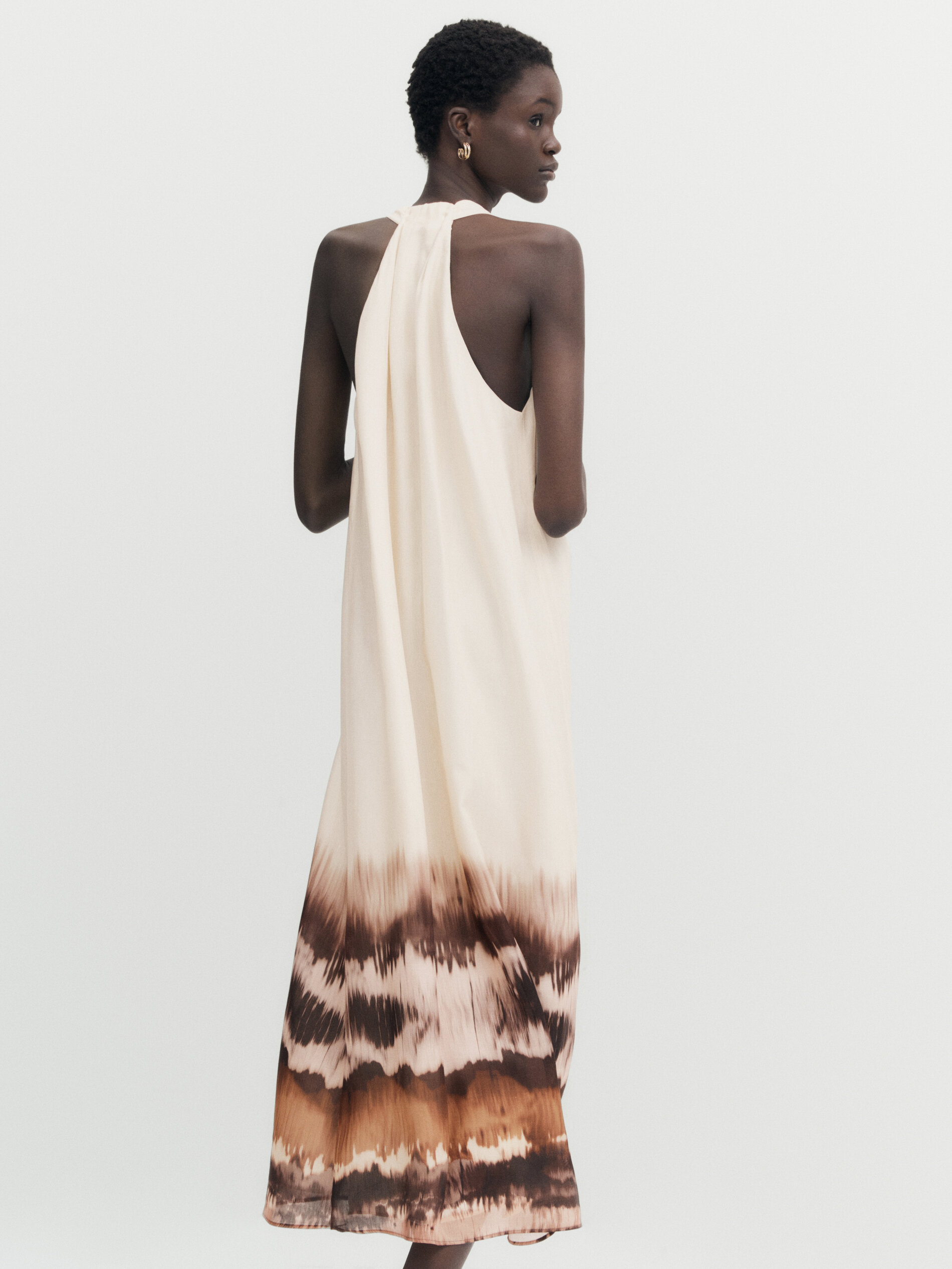 Vestido tie dye massimo outlet dutti