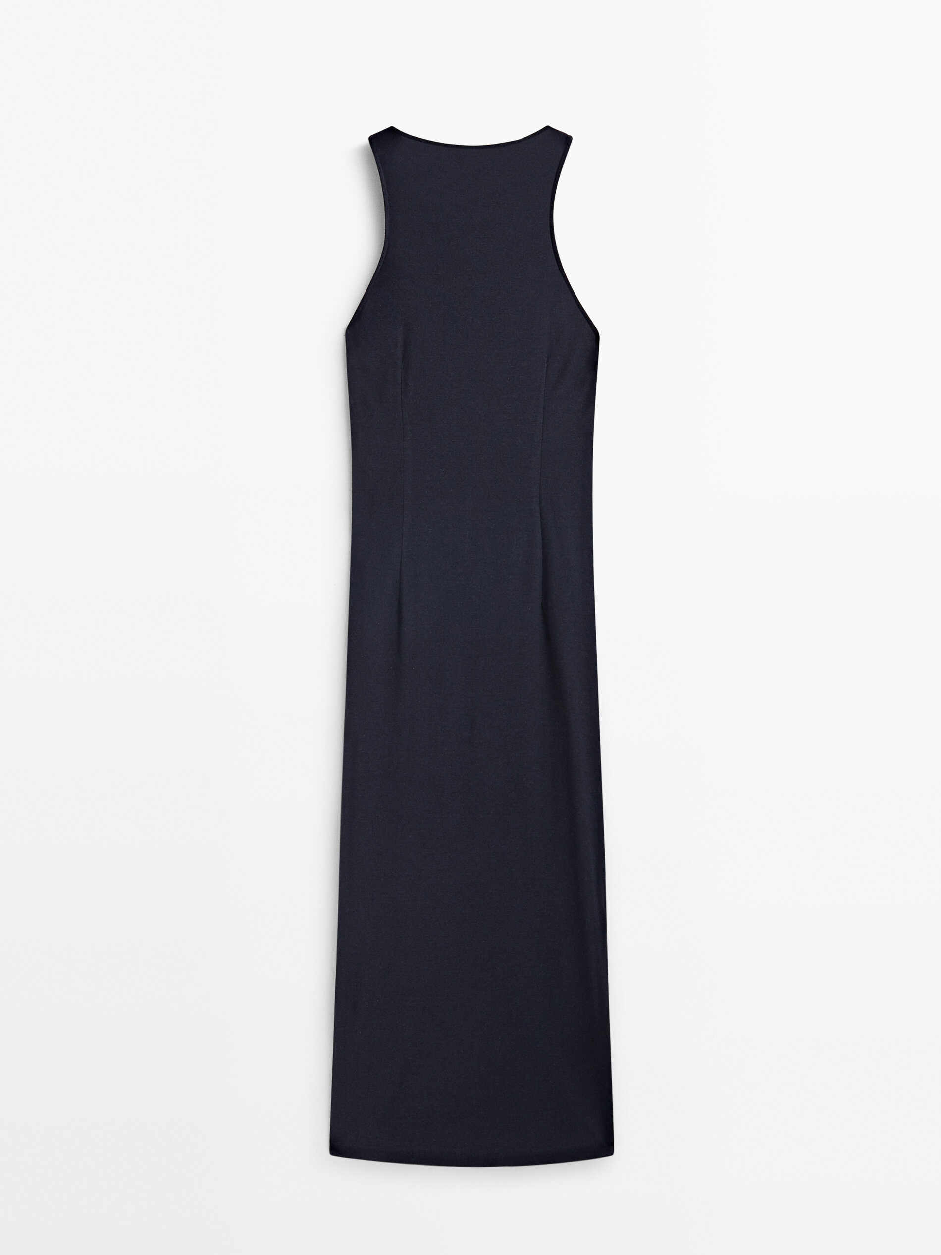 Massimo dutti navy best sale dress