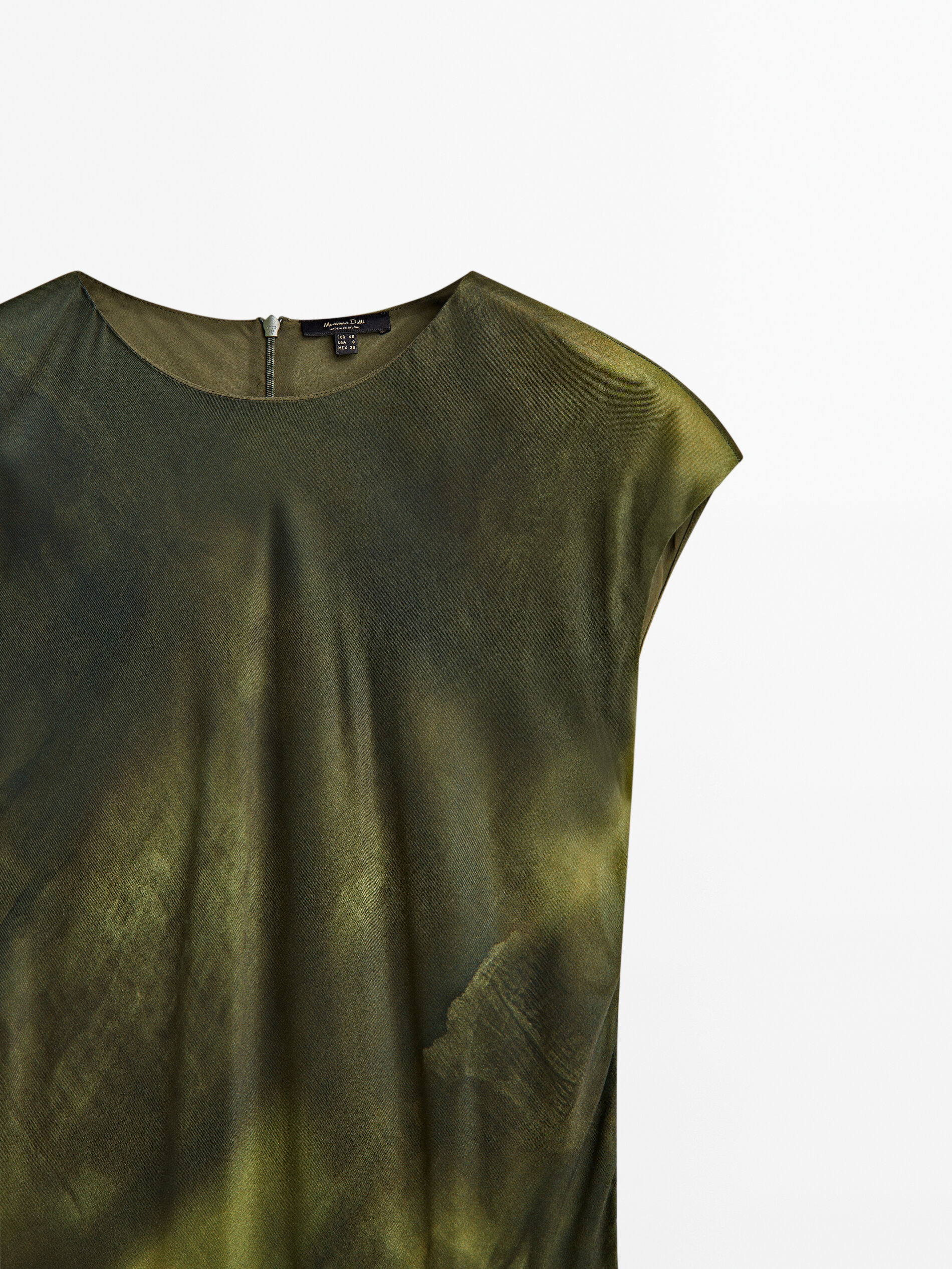 Vestido verde massimo dutti 2019 2025