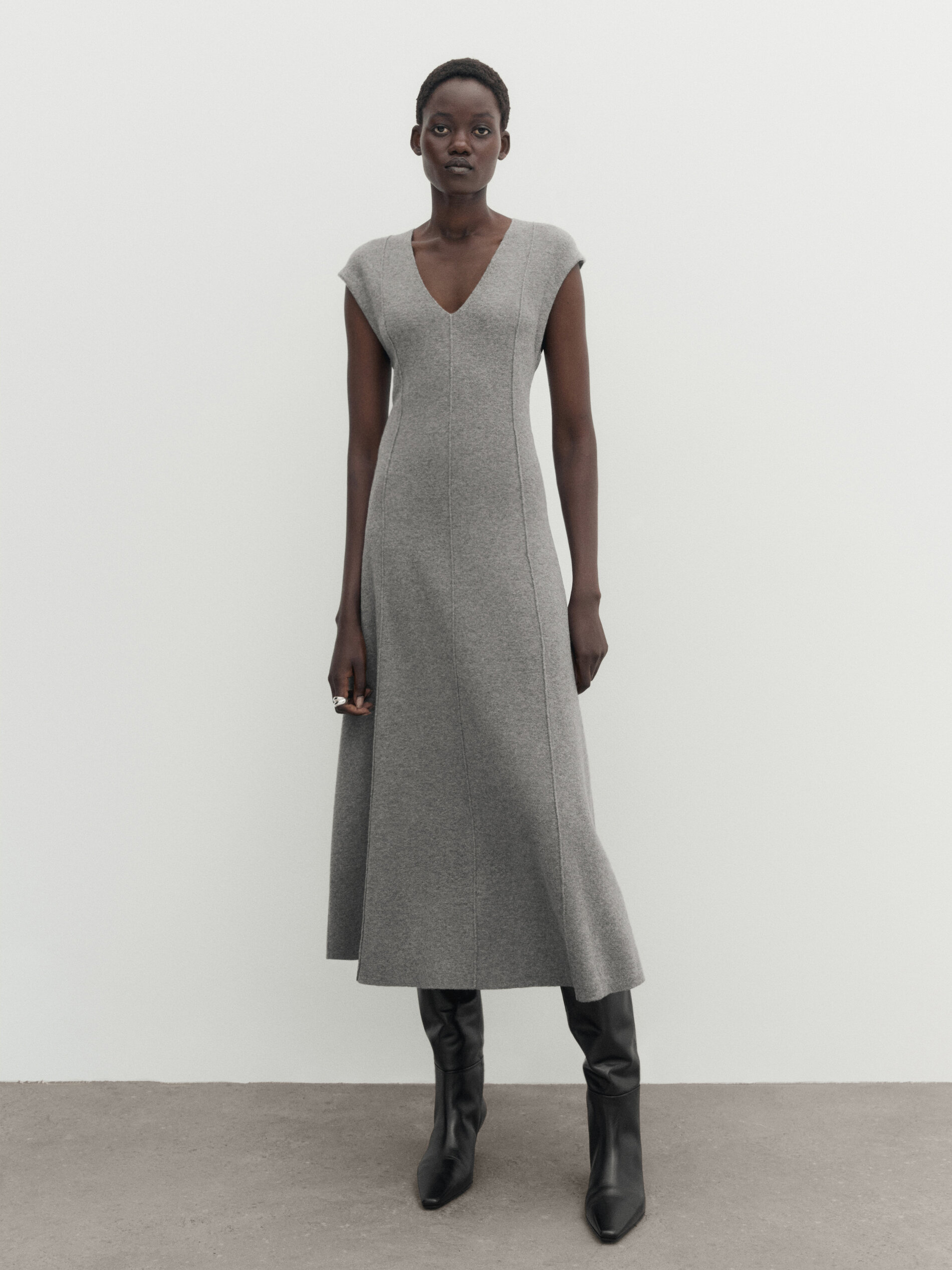 Robe hot sale midi évasée
