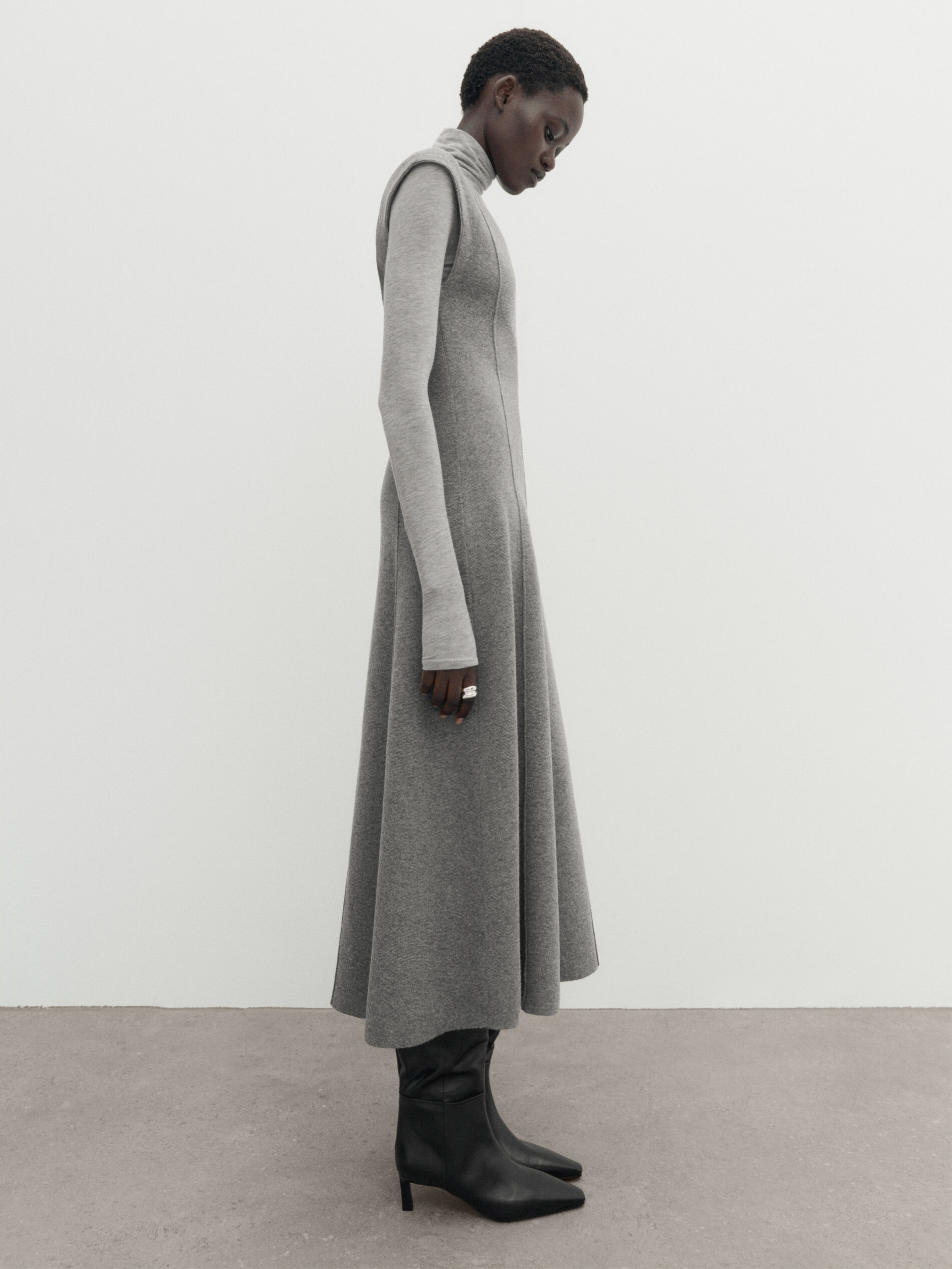 Robe midi évasée deals