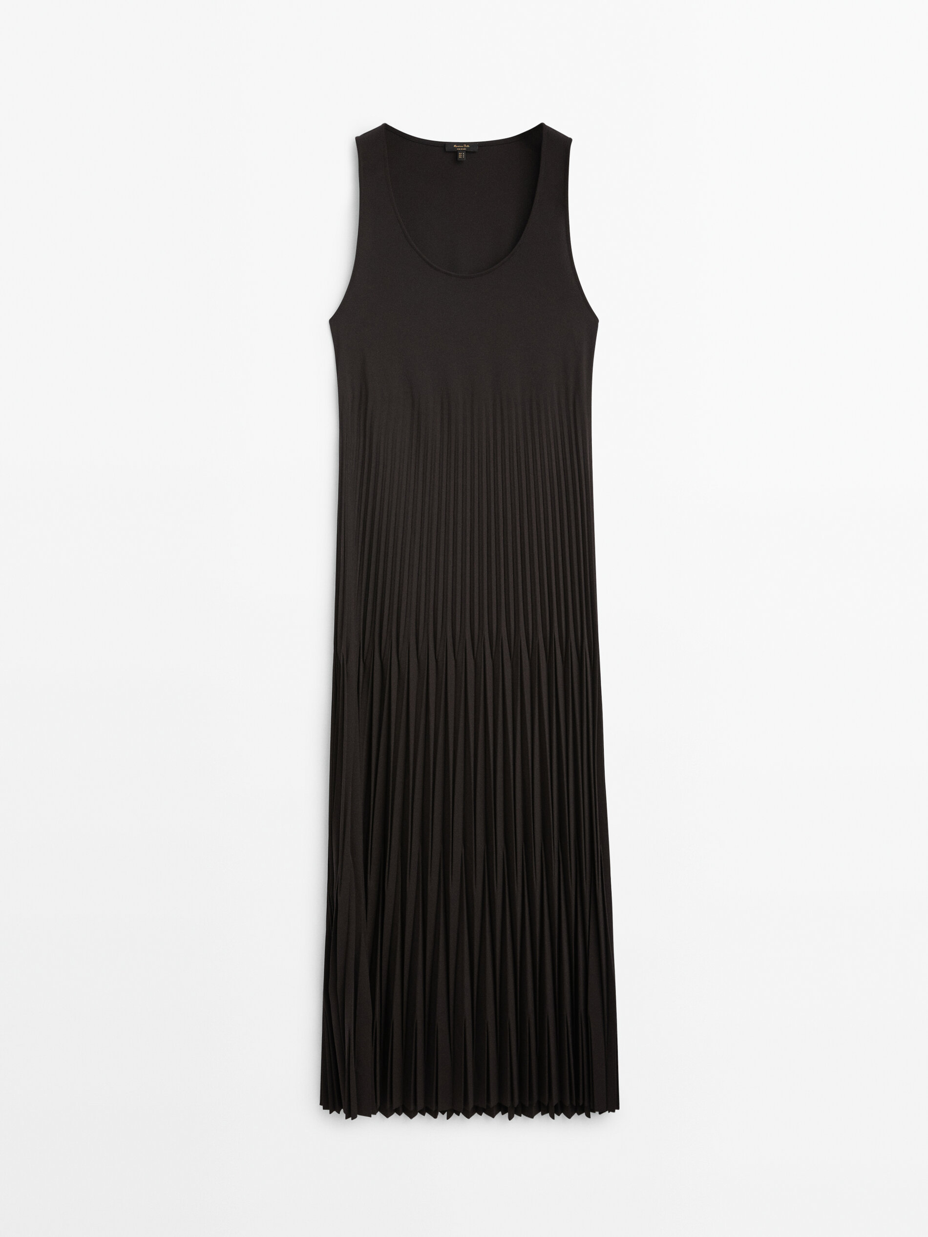 Vestito nero plissettato sale