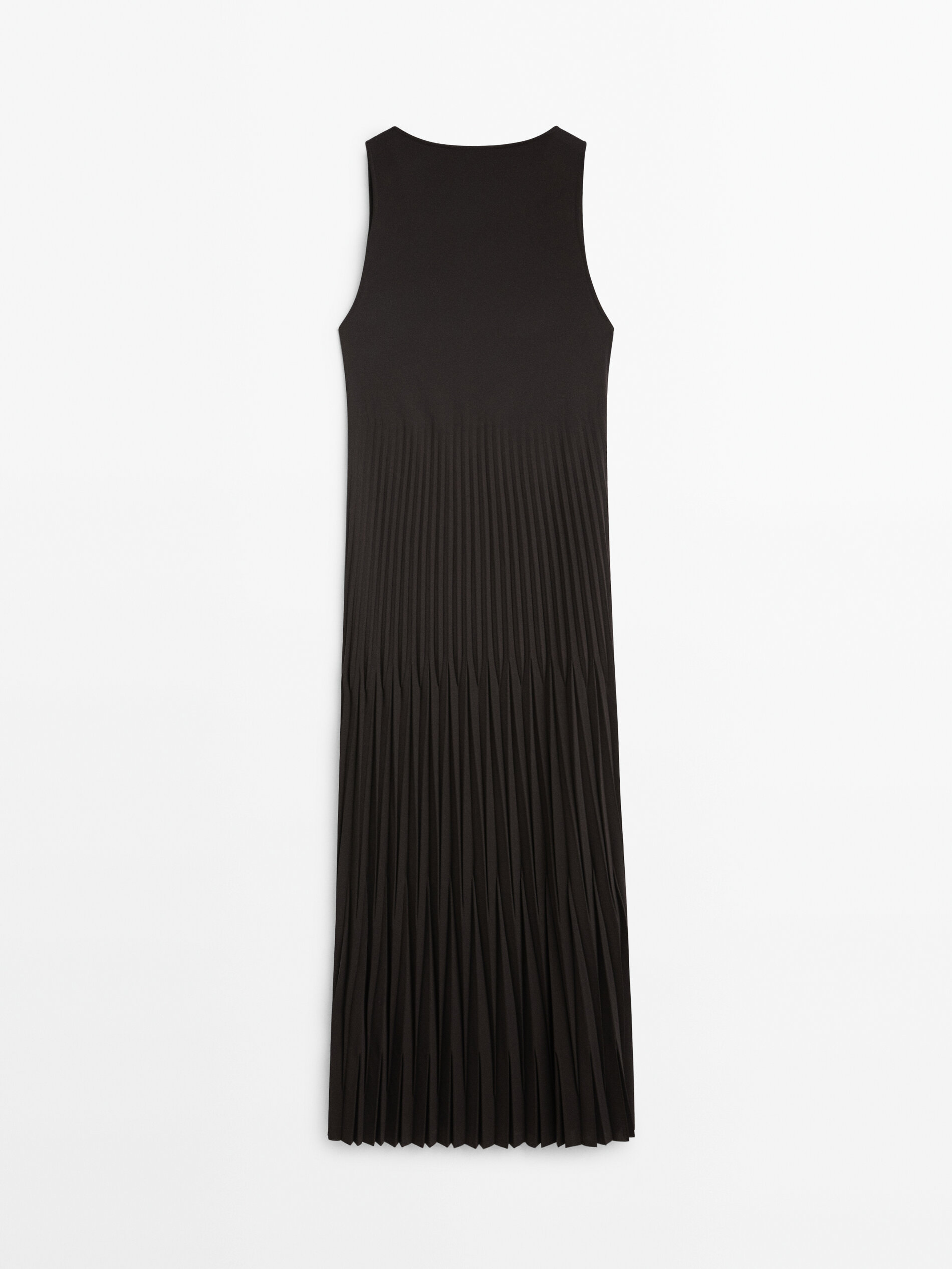 Pleated black dress
