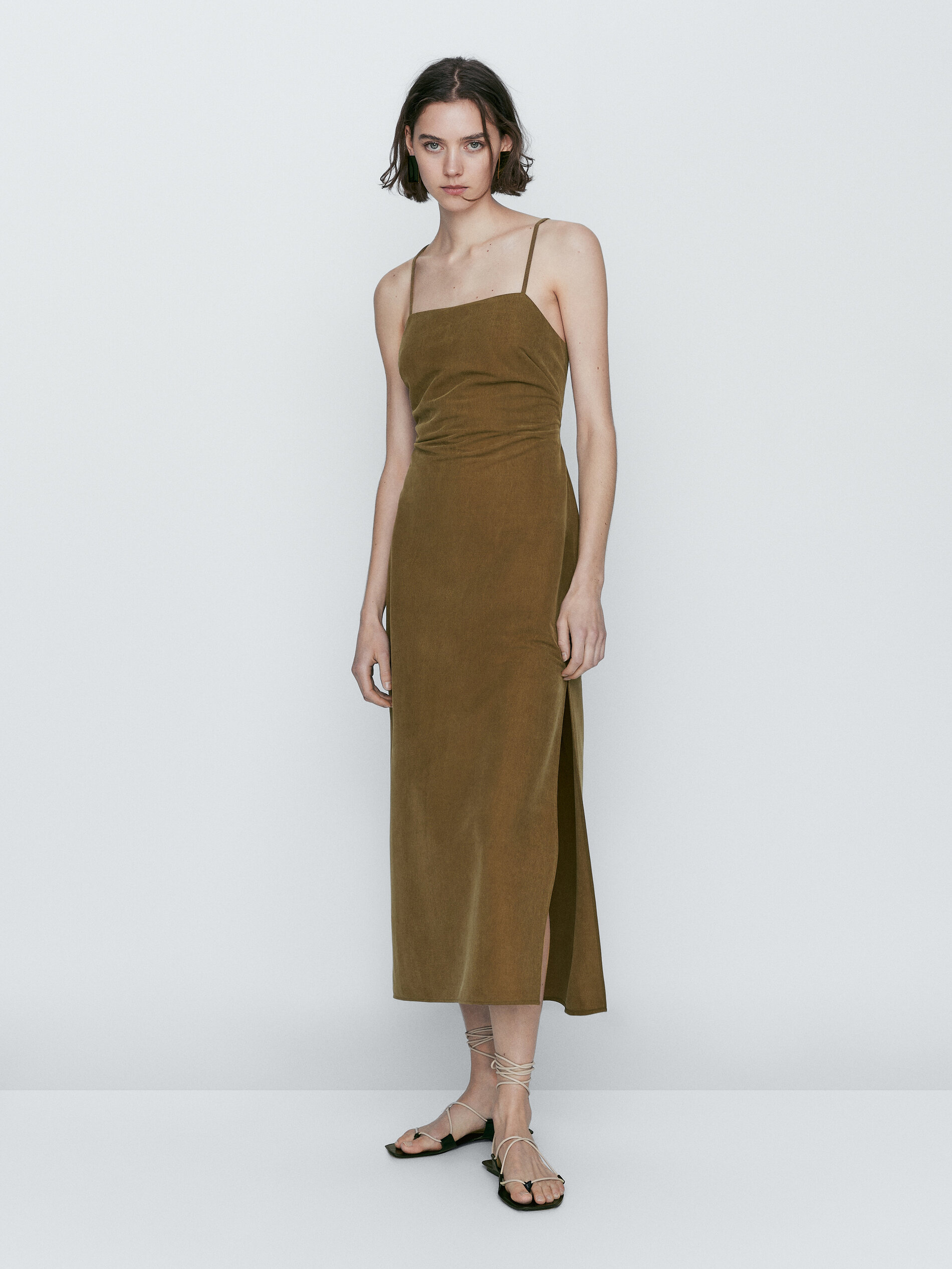Massimo dutti cupro on sale dress