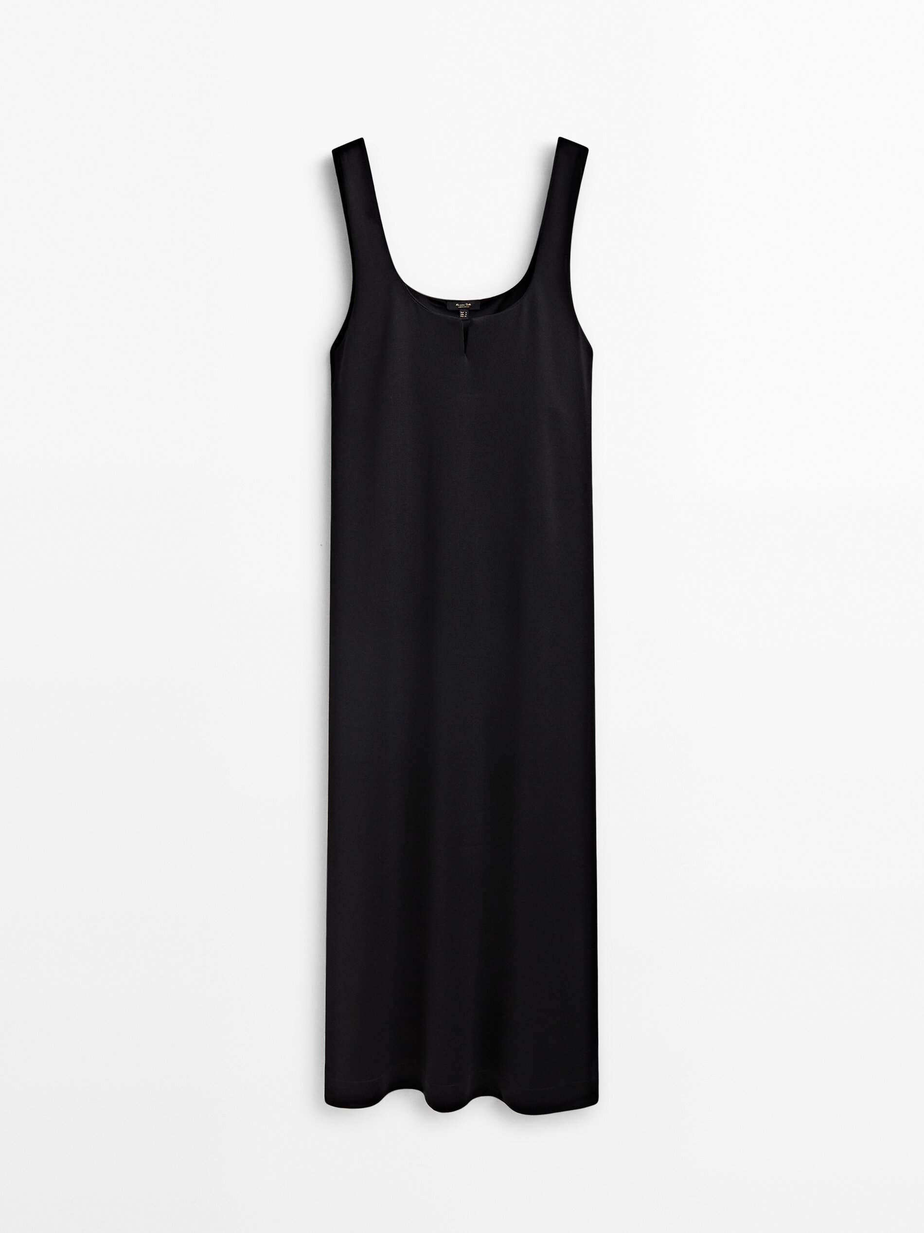 Strappy V neck midi dress