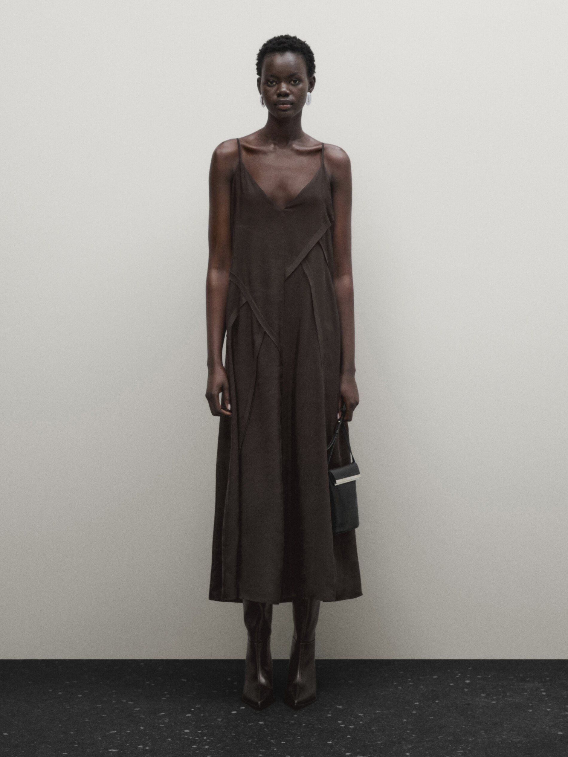 Massimo dutti silk best sale dress