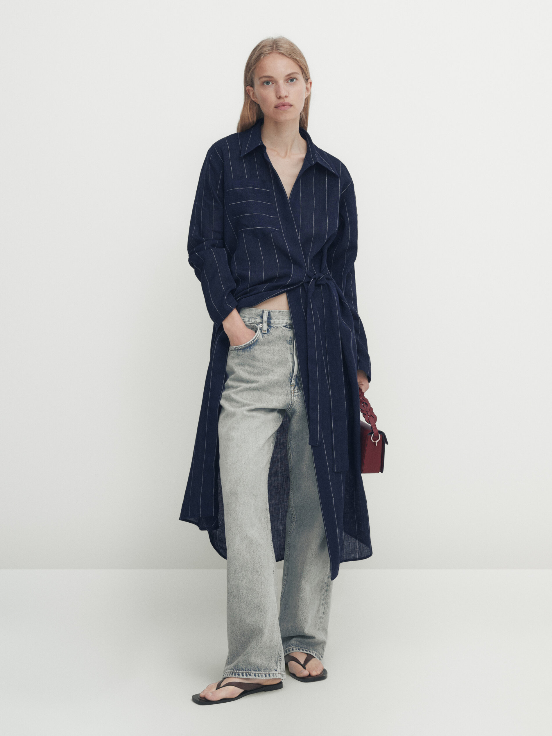 Vestido camisero massimo dutti outlet