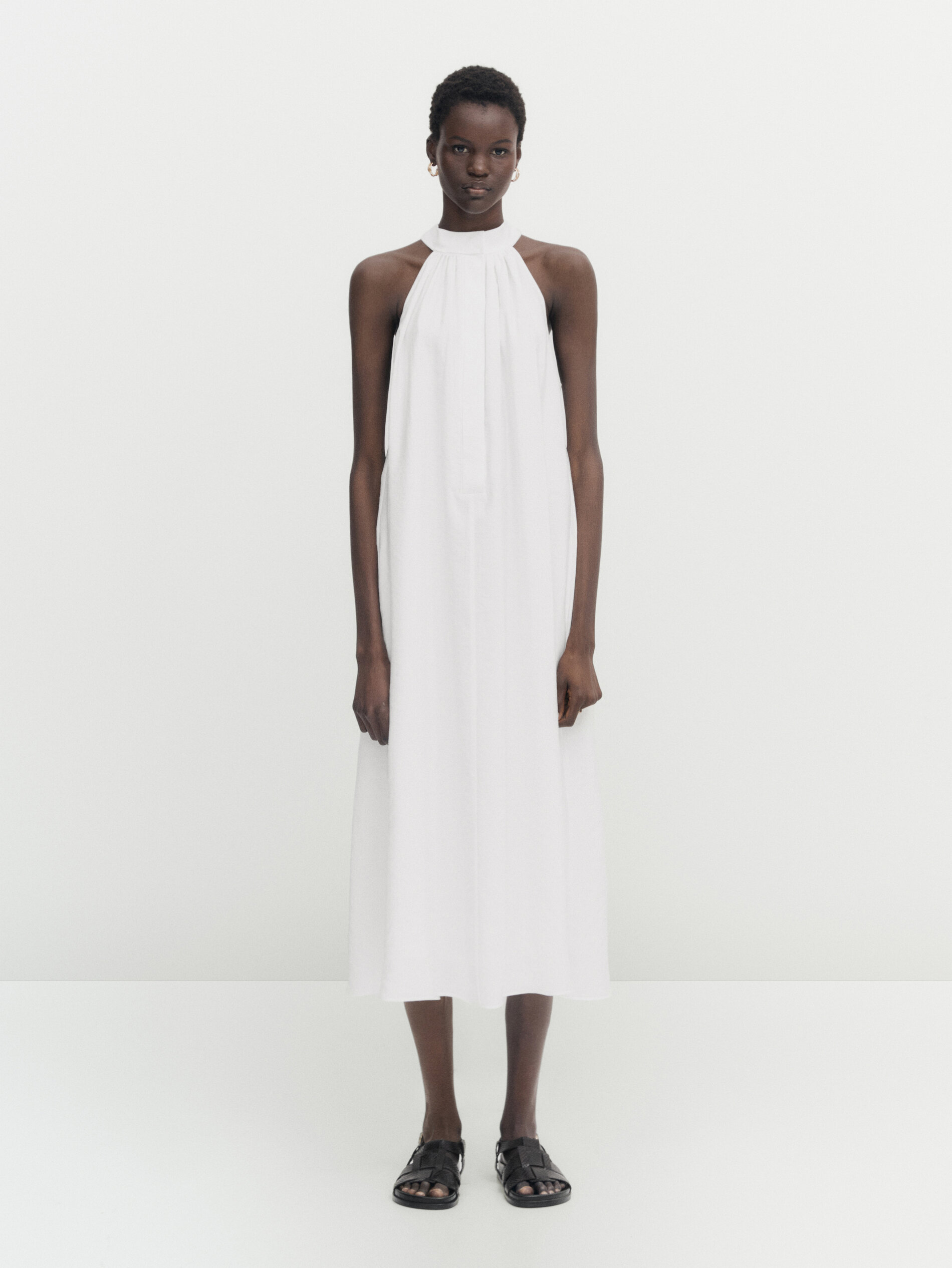 Vestito scollo sale americana zara