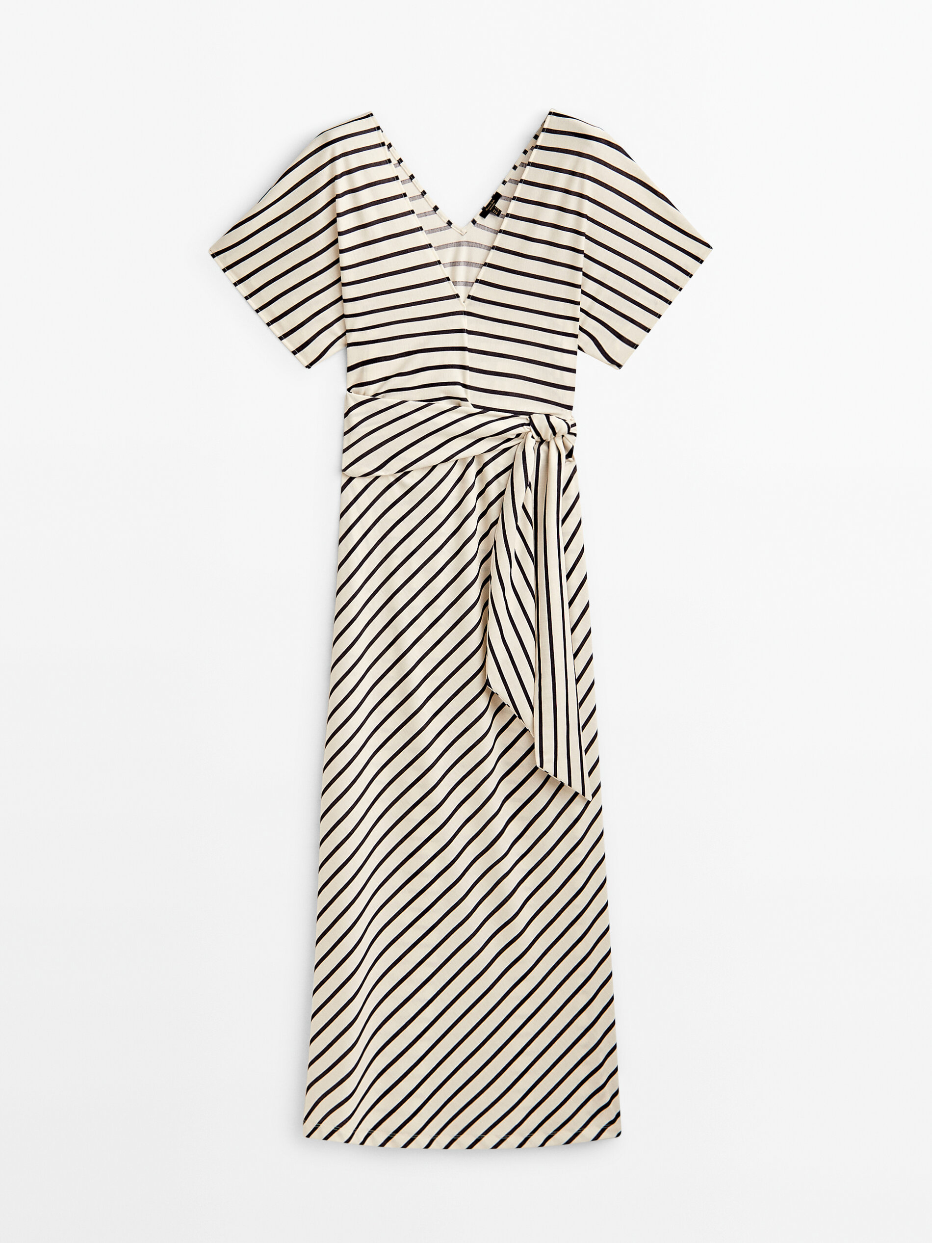 Massimo dutti striped dress discount