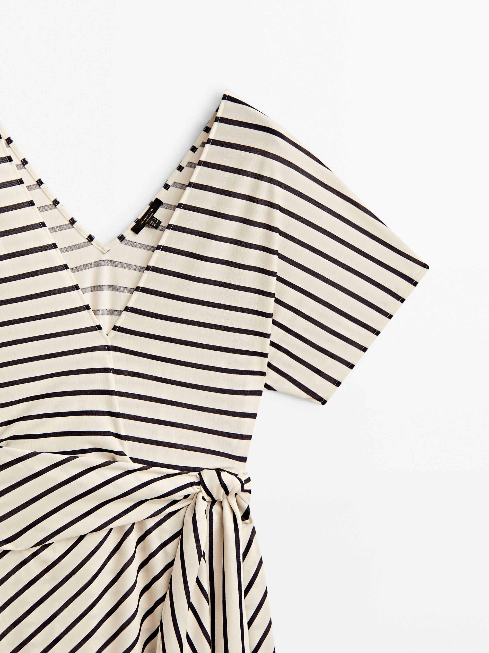 Zara striped wrap dress outlet